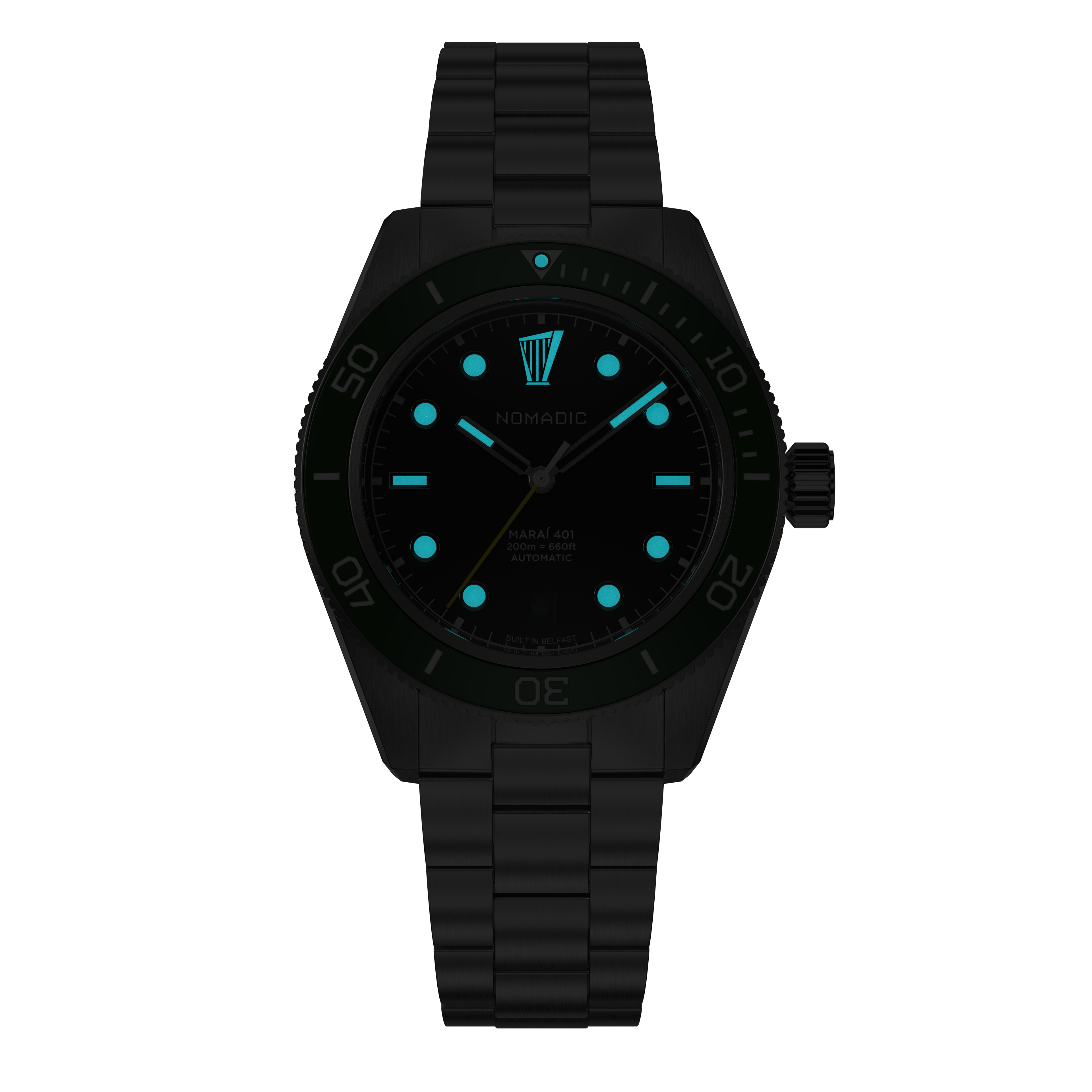 Maraí 401 (40mm) - The Black Shamrock Limited Edition - Dive Watch