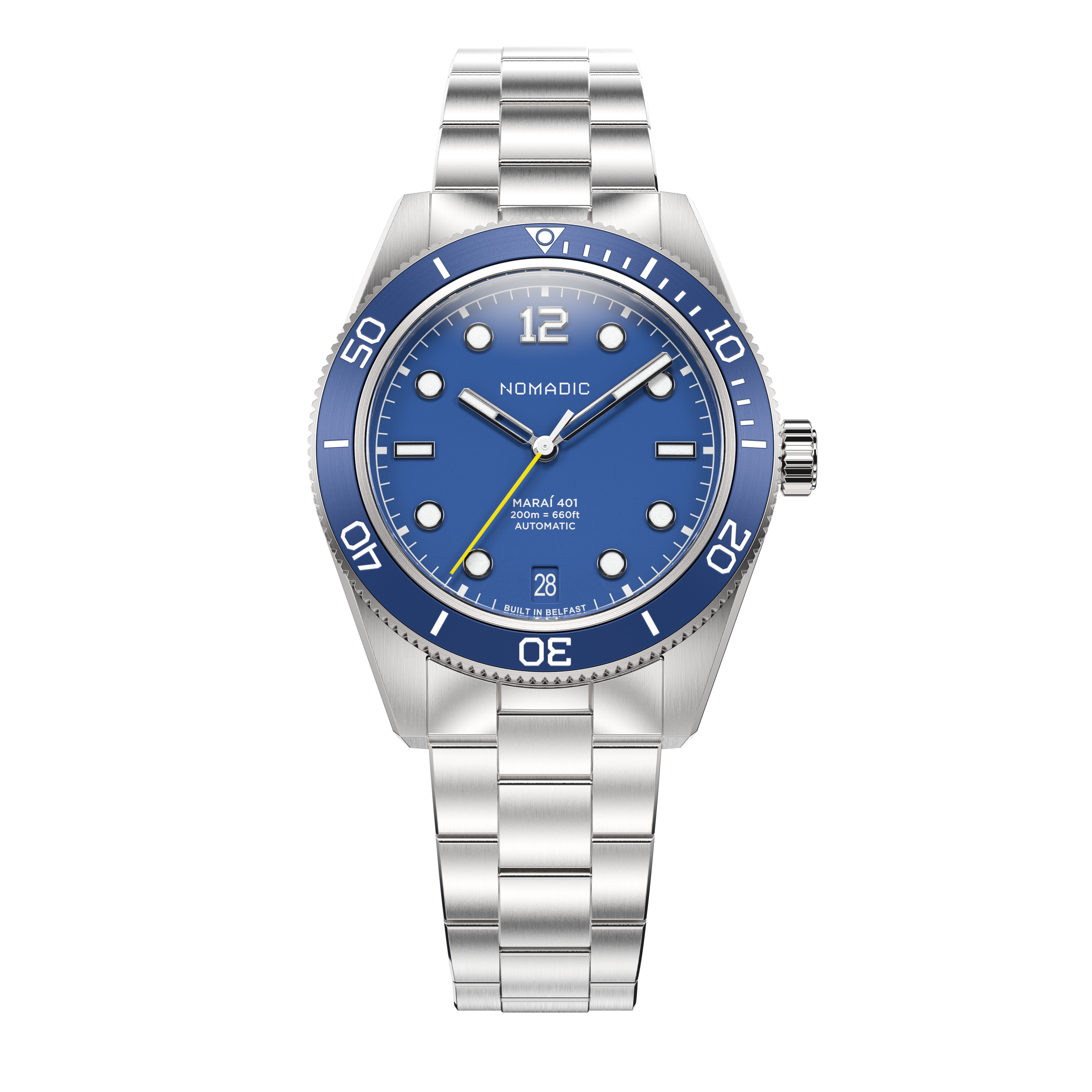 Deep Ocean Blue - Maraí 401 Compact - 36mm Dive Watch (2026 Edition)