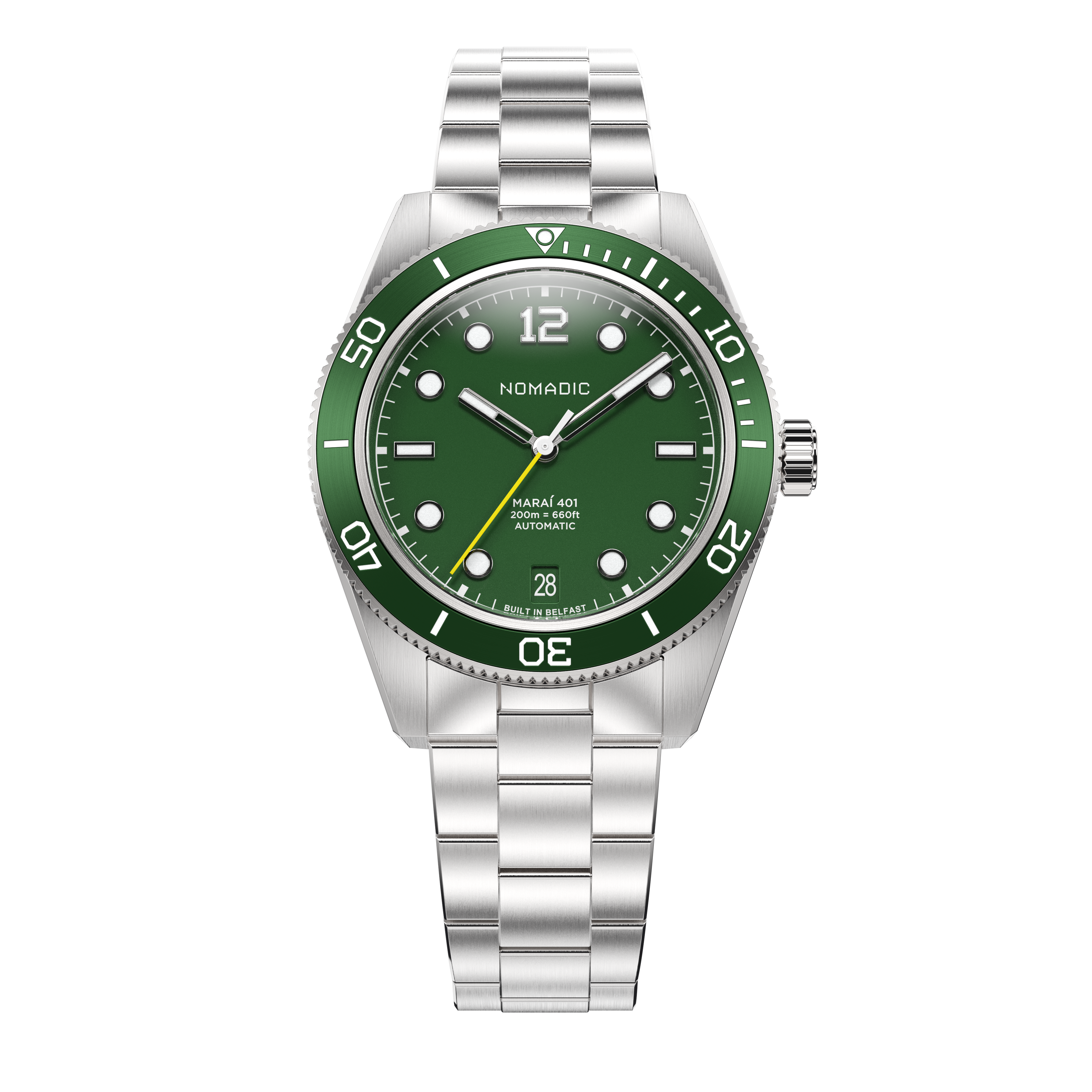 Emerald Abyss - Maraí 401 Compact - 36mm Dive Watch (2026 Edition)