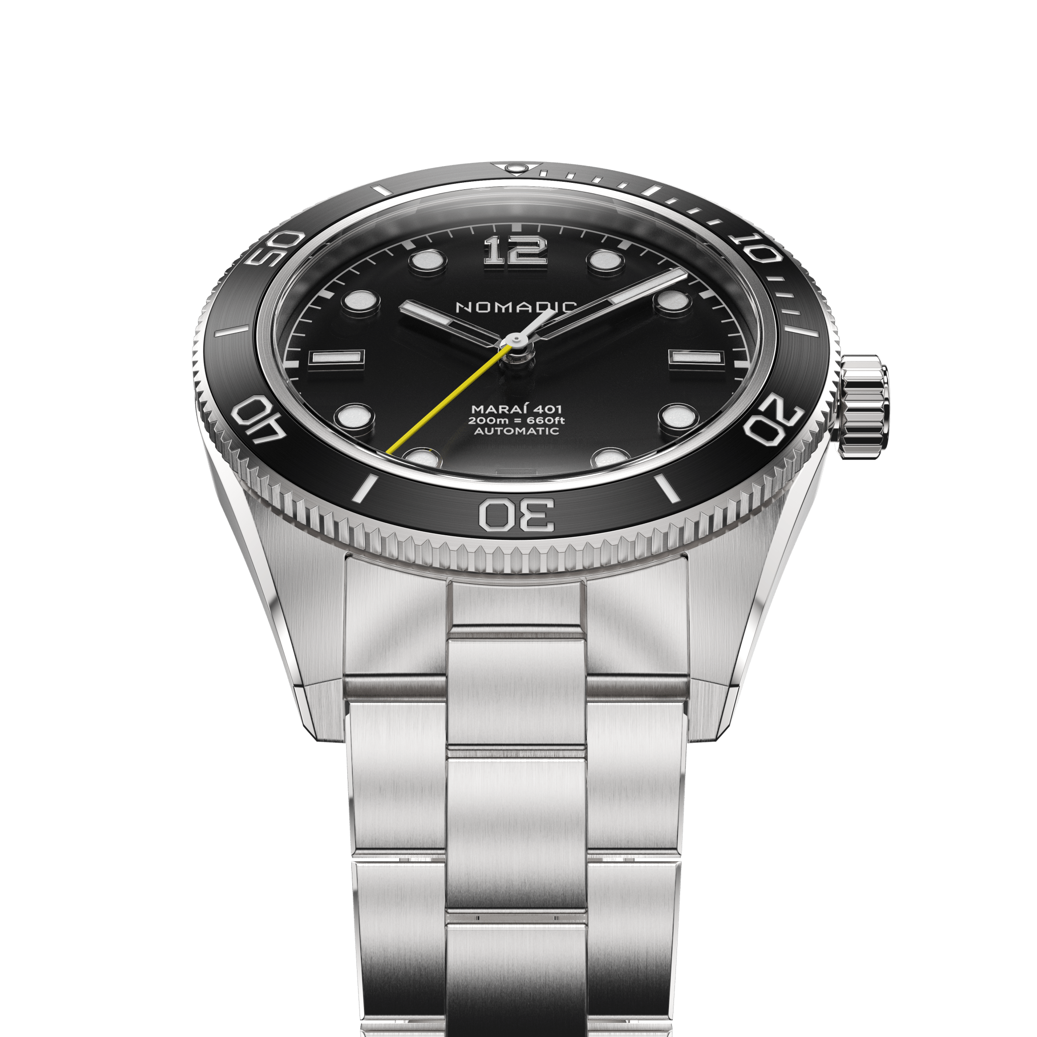 Pitch Black - Maraí 401 Compact - 36mm Dive Watch (2026 Edition)