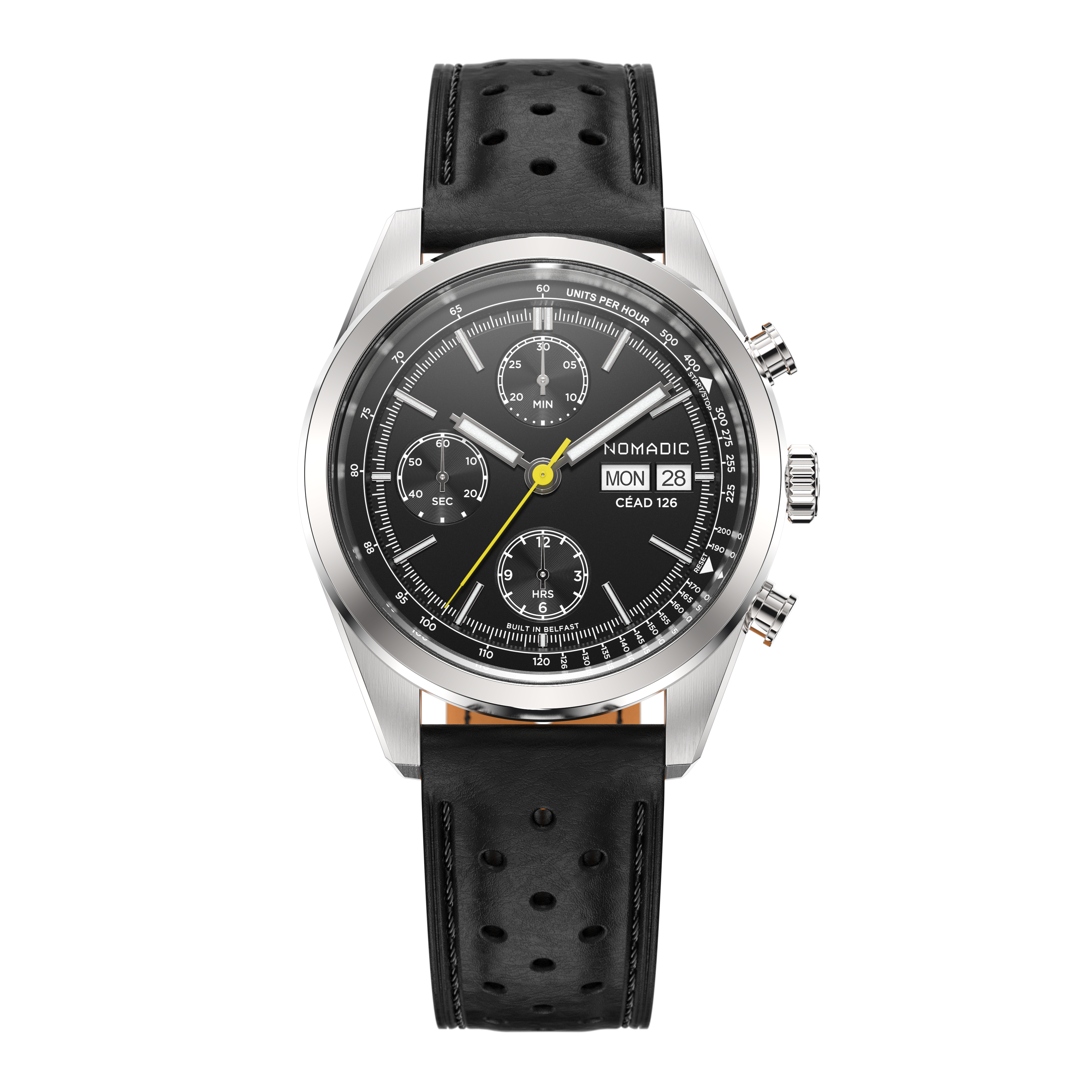Céad 126 - Pitch Black - Chronograph