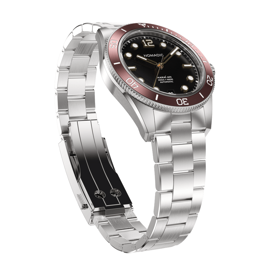 Crimson Dawn - Maraí 401 Compact - 36mm Dive Watch (2026 Edition)