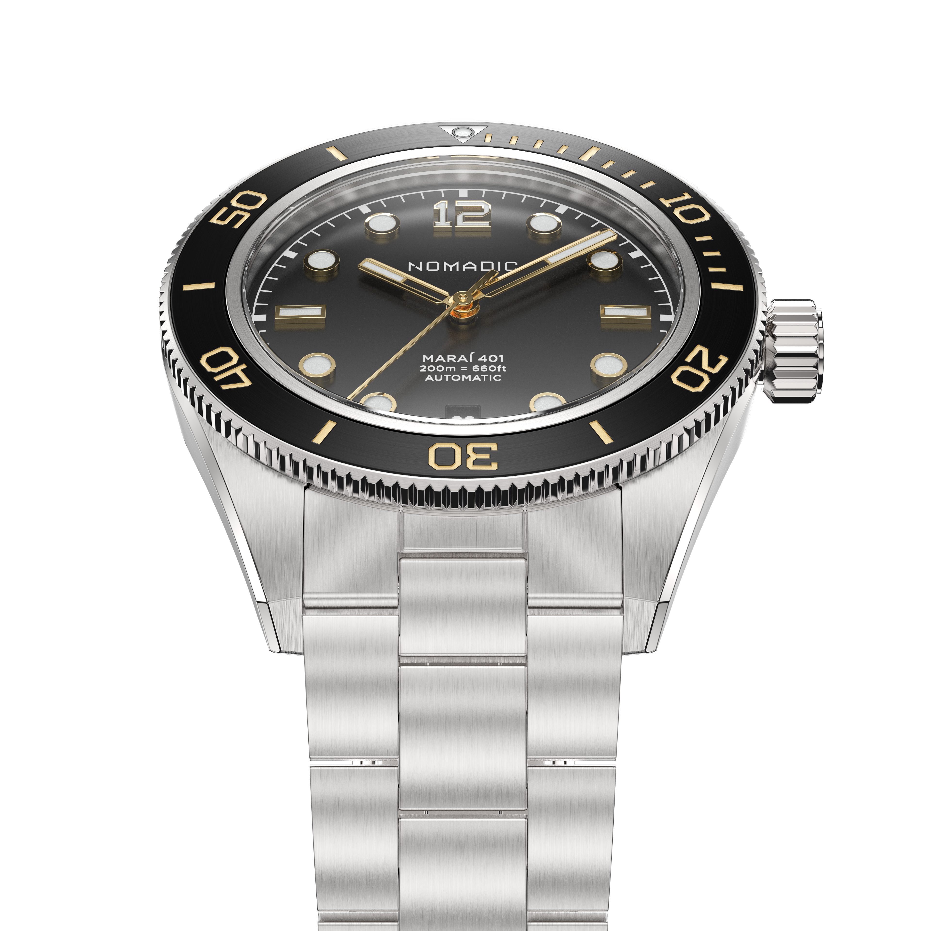 Classic Black and Gold - Maraí 401 - 40mm Dive Watch (2026 Edition)