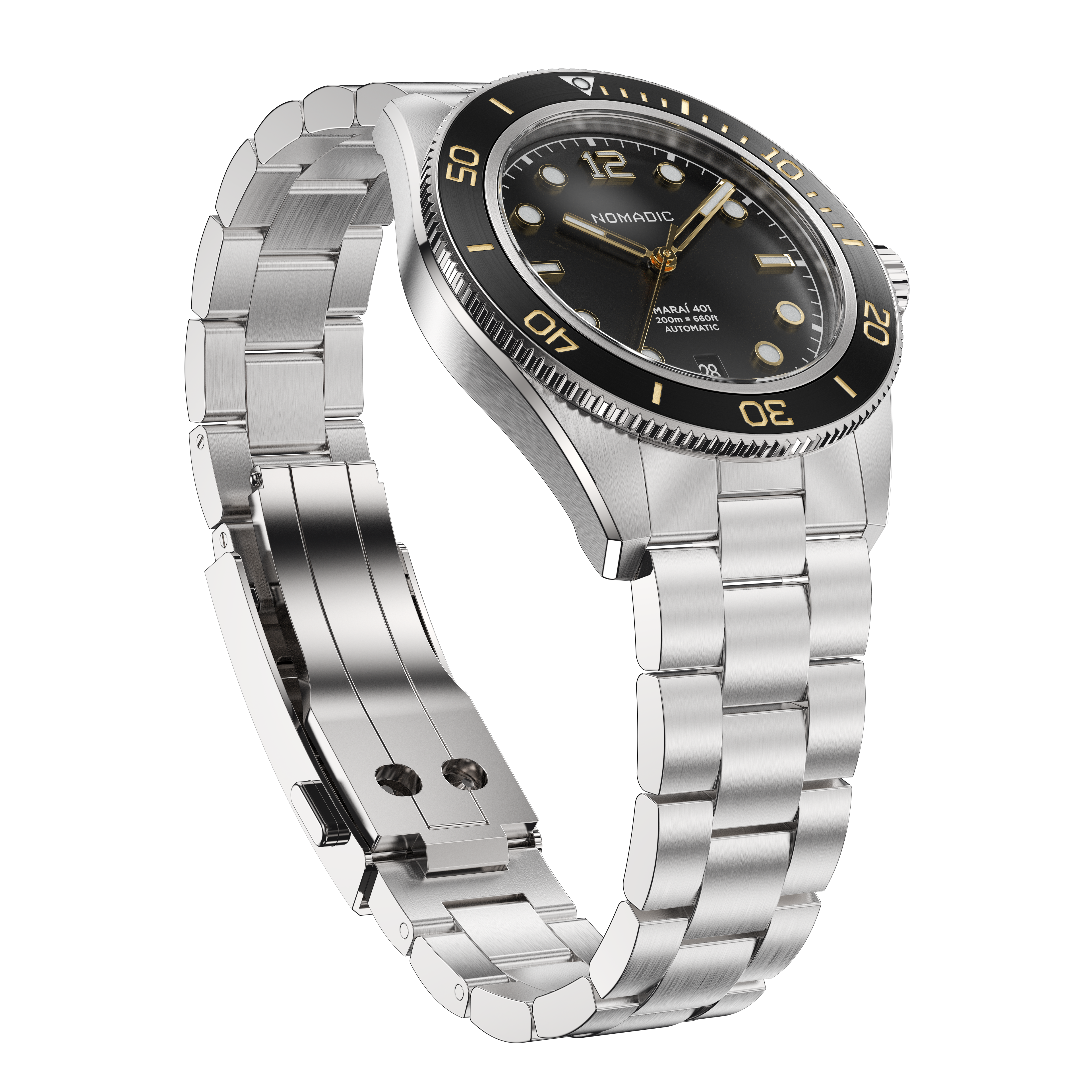 Classic Black and Gold - Maraí 401 - 40mm Dive Watch (2026 Edition)