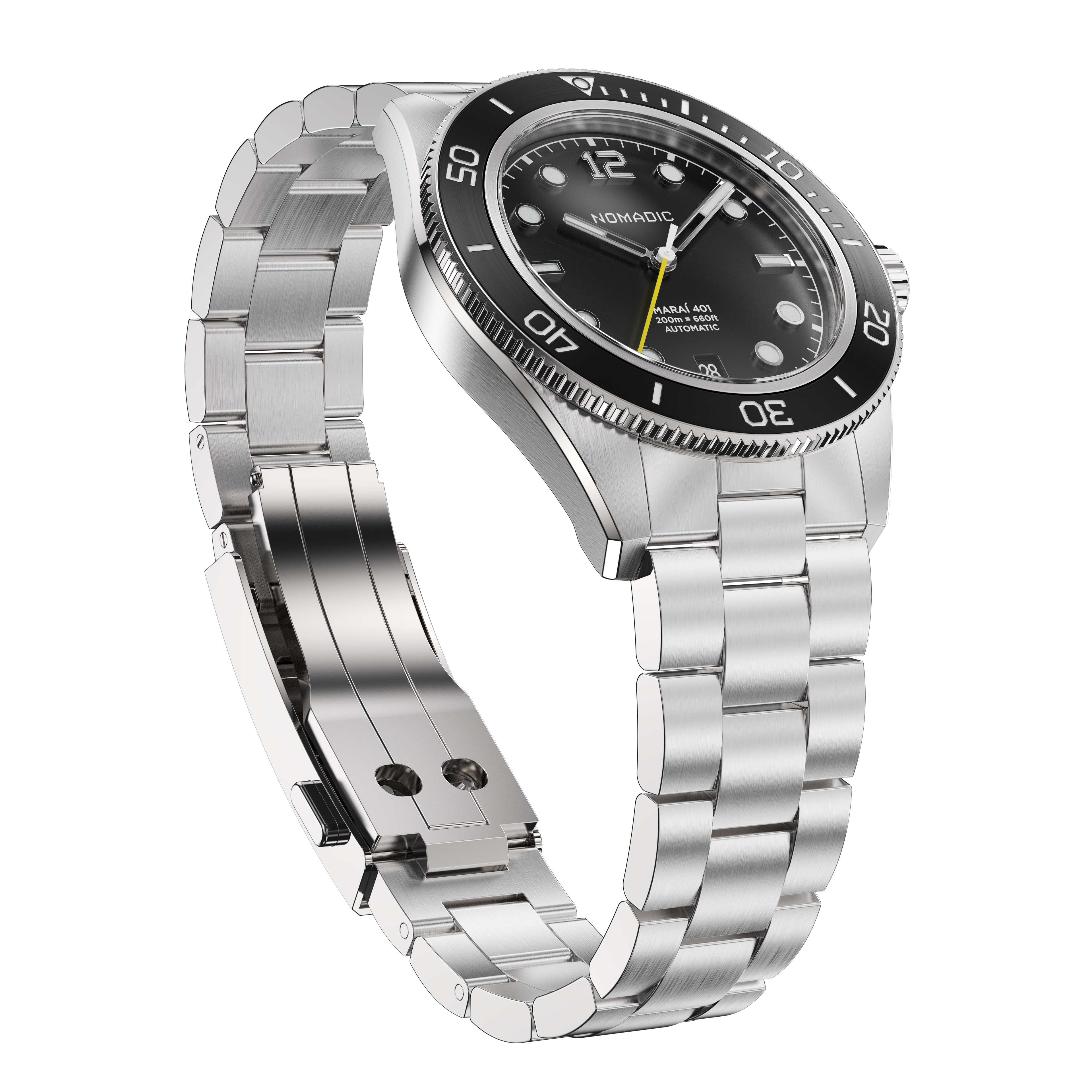 Pitch Black - Maraí 401 Compact - 36mm Dive Watch (2026 Edition)