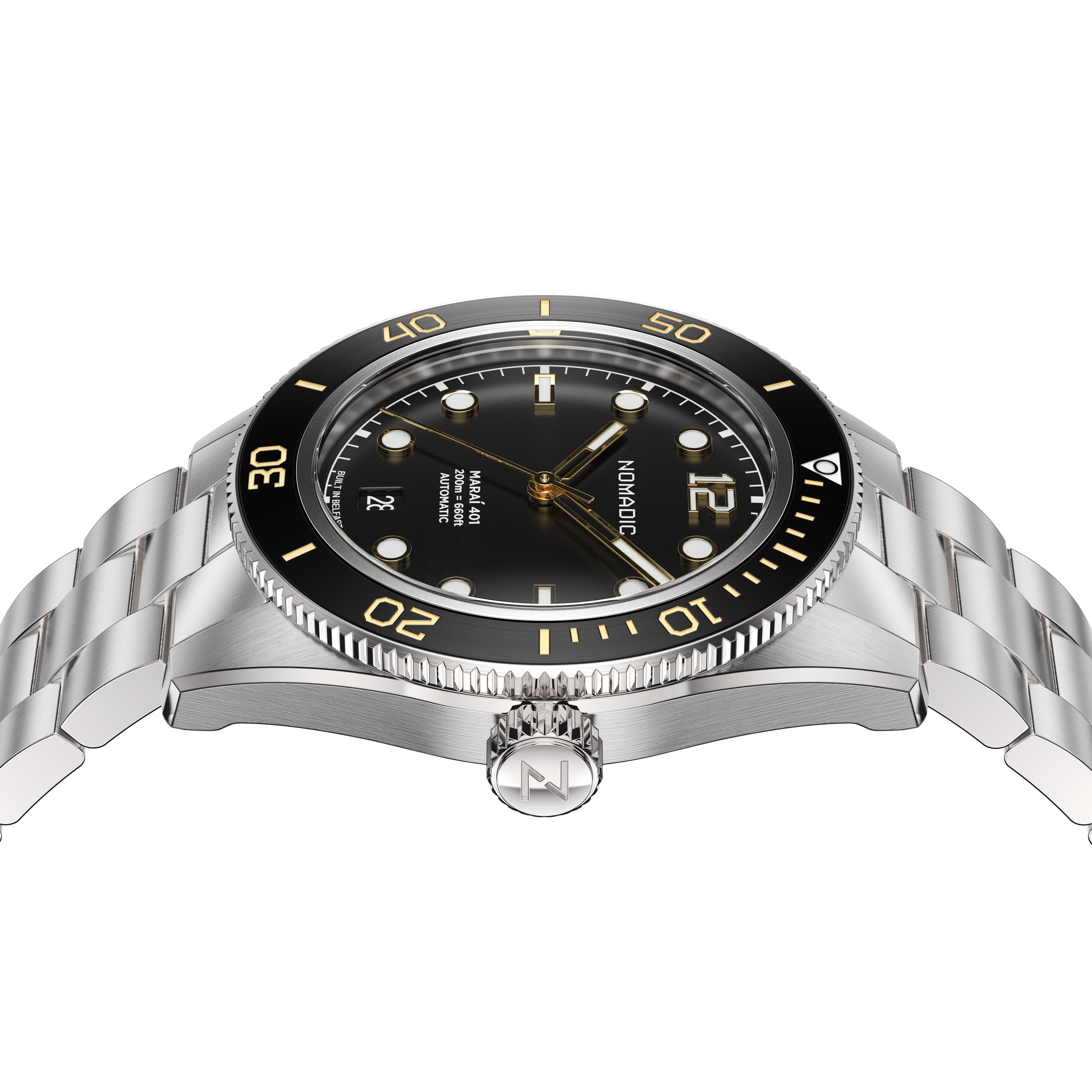 Classic Black and Gold - Maraí 401 - 40mm Dive Watch (2026 Edition)