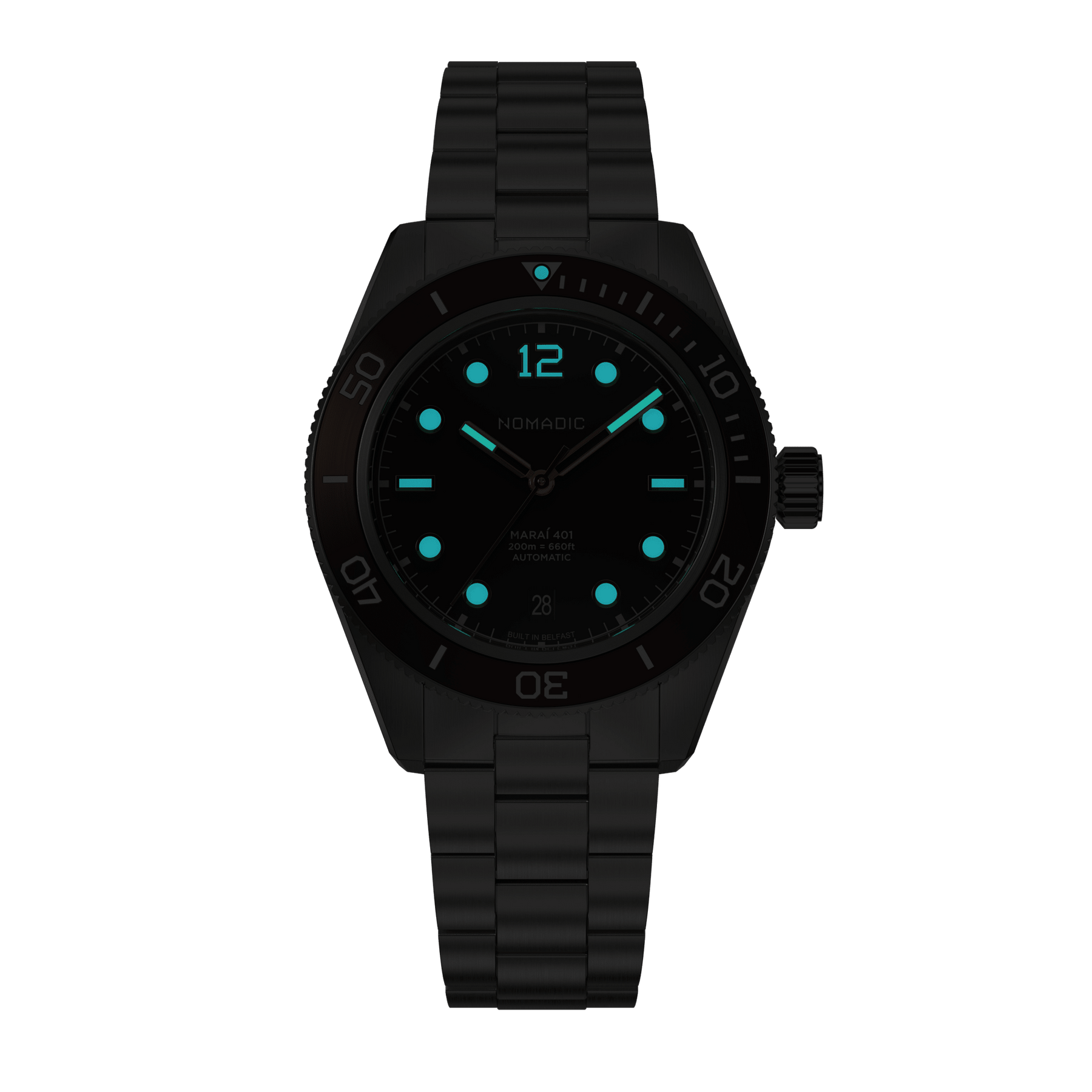 Deep Ocean Blue - Maraí 401 Compact - 36mm Dive Watch (2026 Edition)