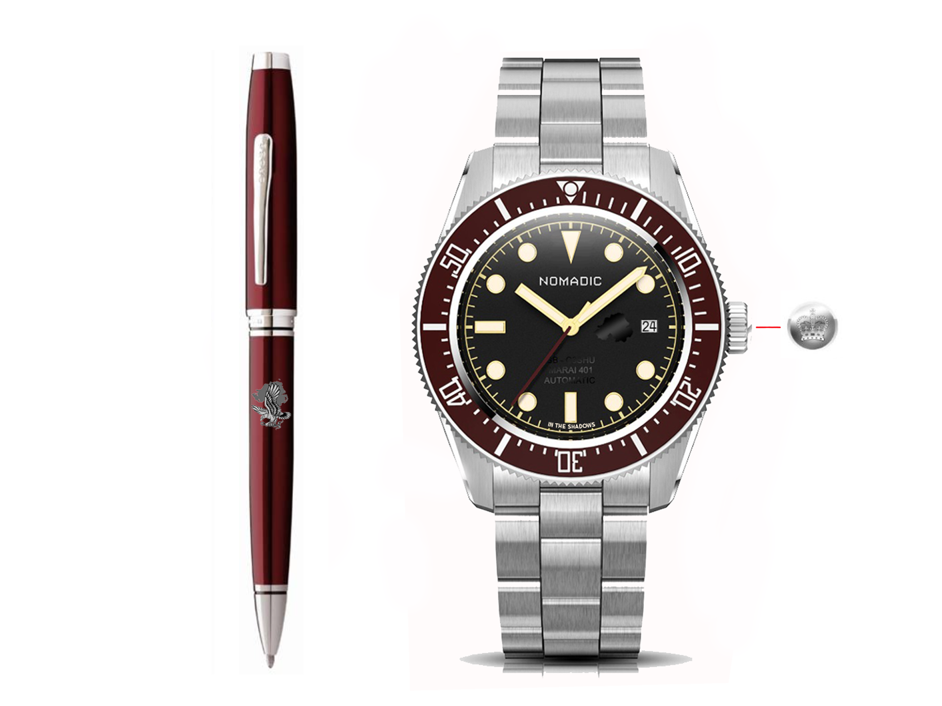 Special Project 010 - Crimson Dawn in the Shadows - Maraí 401 - Dive Watch