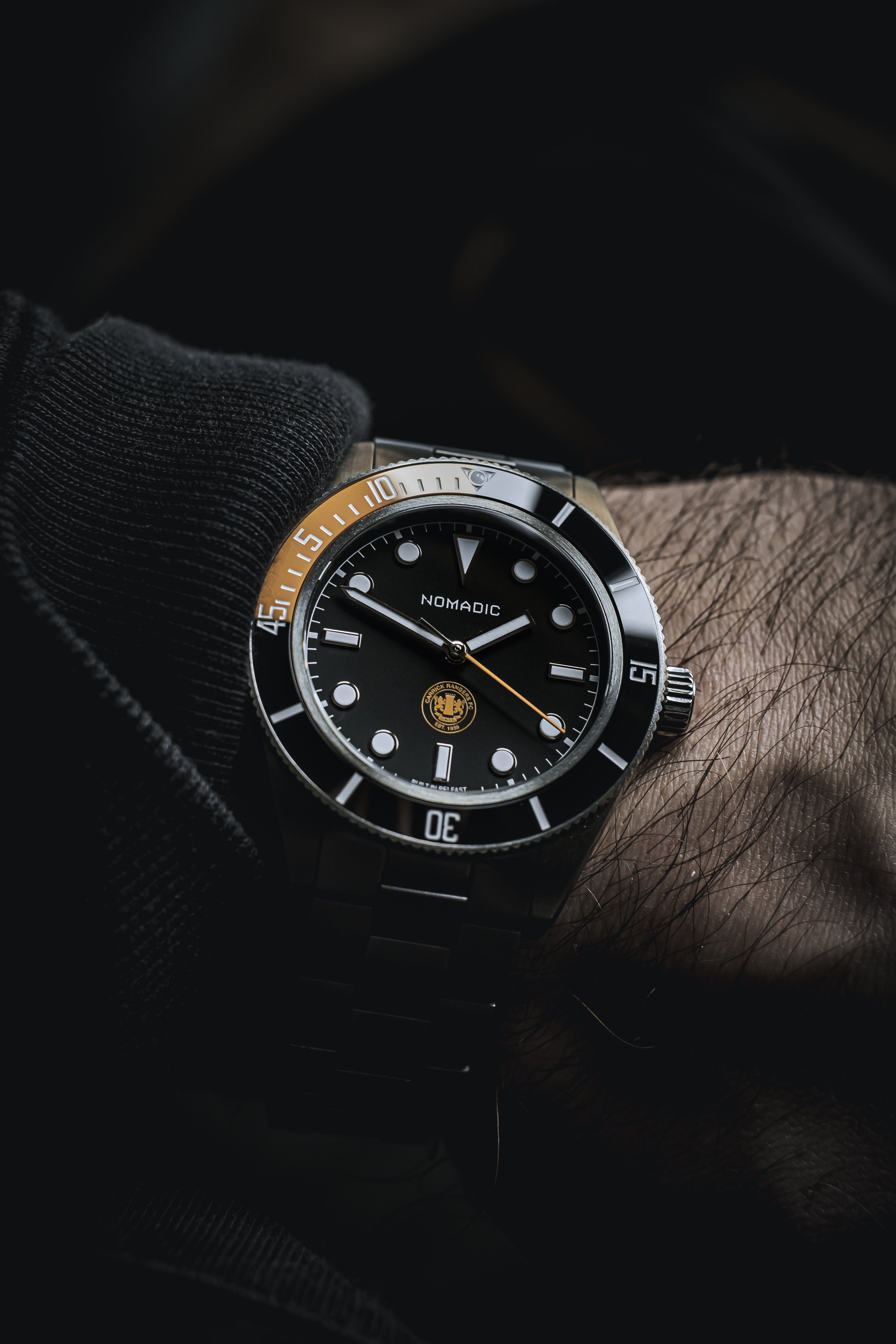 Amber Army Pitch-Master - Football / Soccer Timing Watch - Carrick Rangers FC