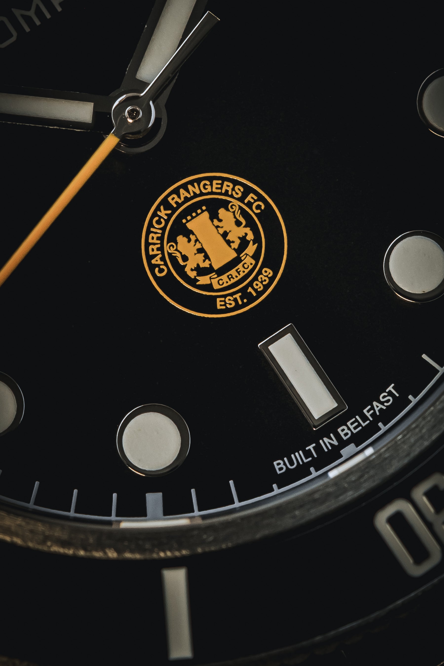 Amber Army Pitch-Master - Football / Soccer Timing Watch - Carrick Rangers FC