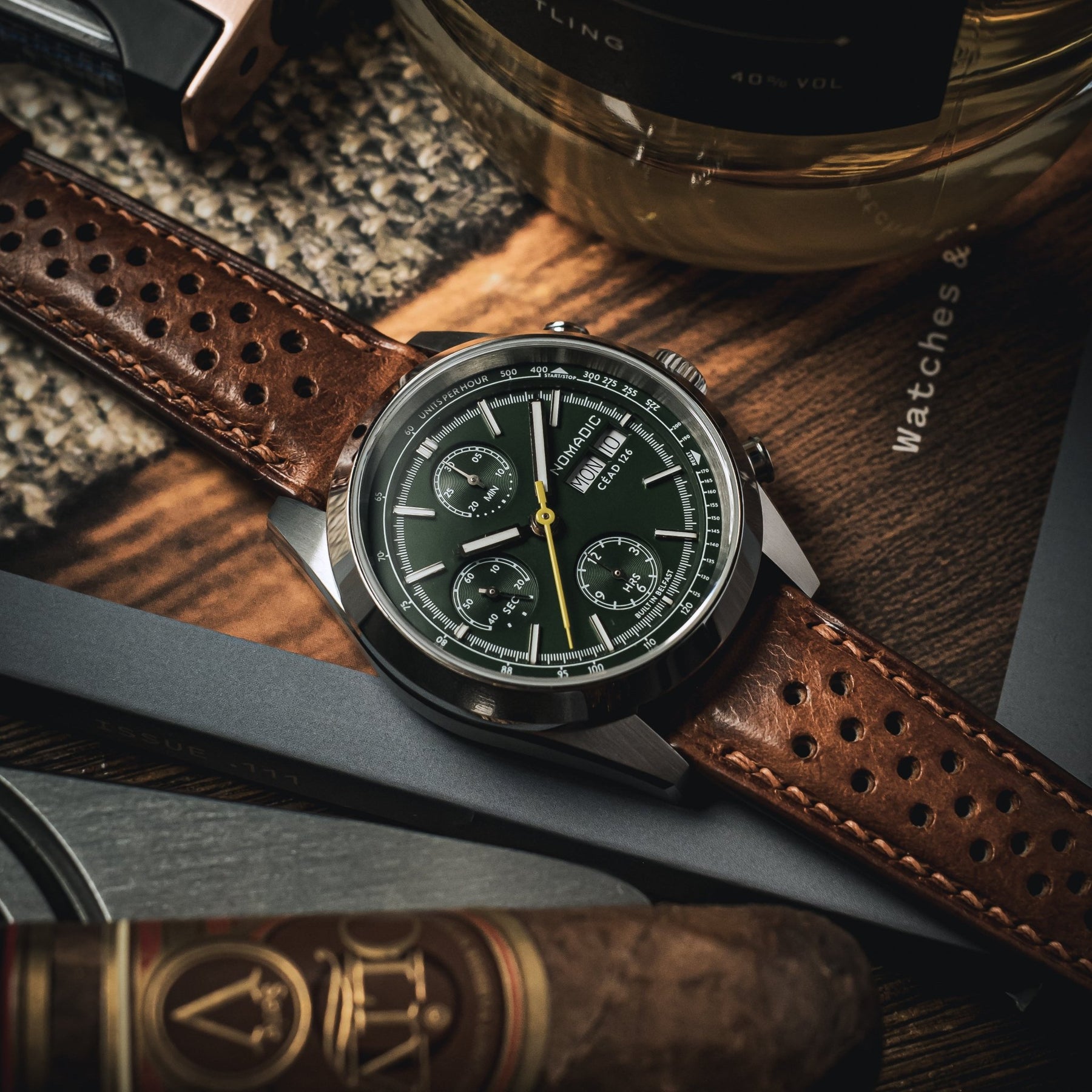 Céad 126 - Emerald Abyss - Chronograph