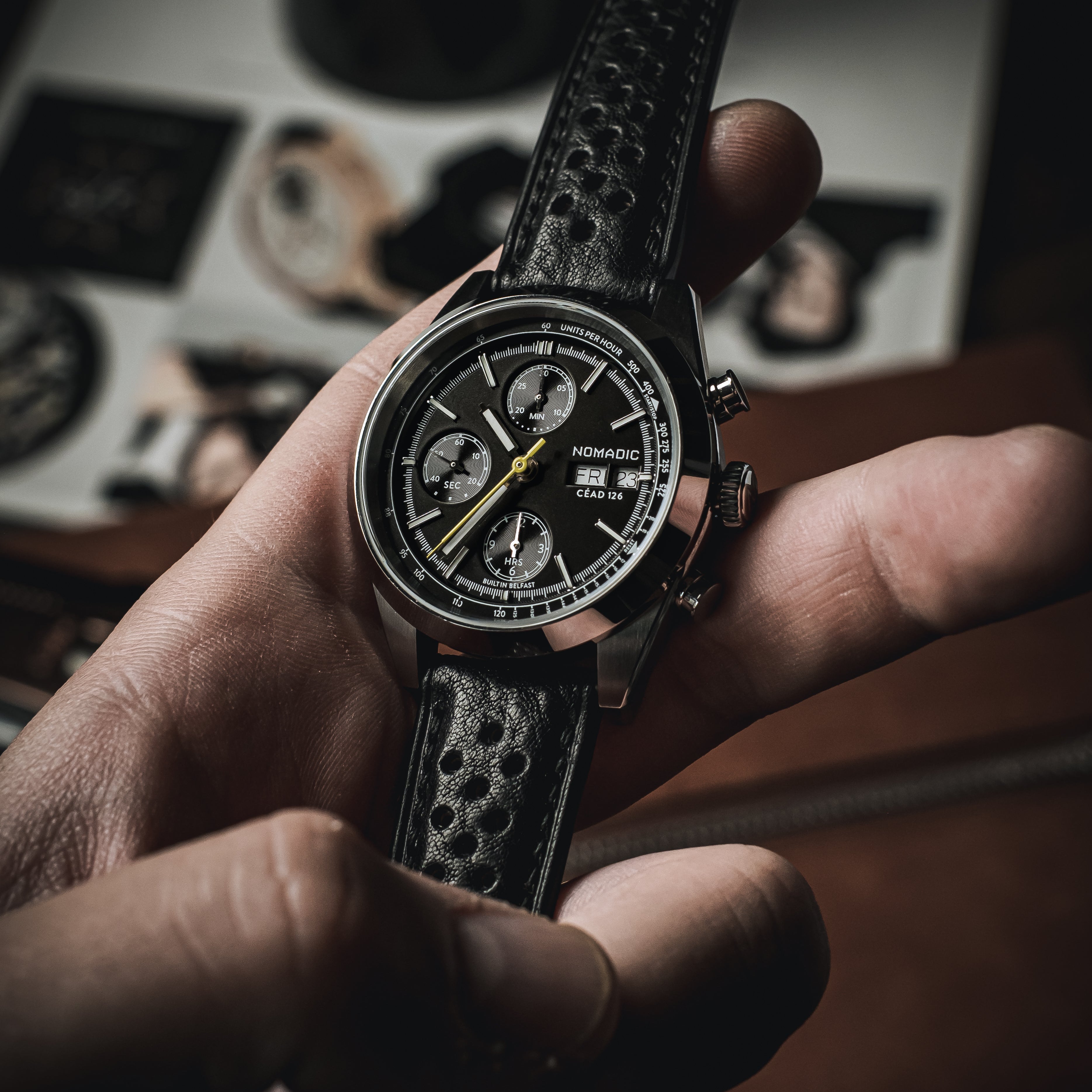 Céad 126 - Pitch Black - Chronograph