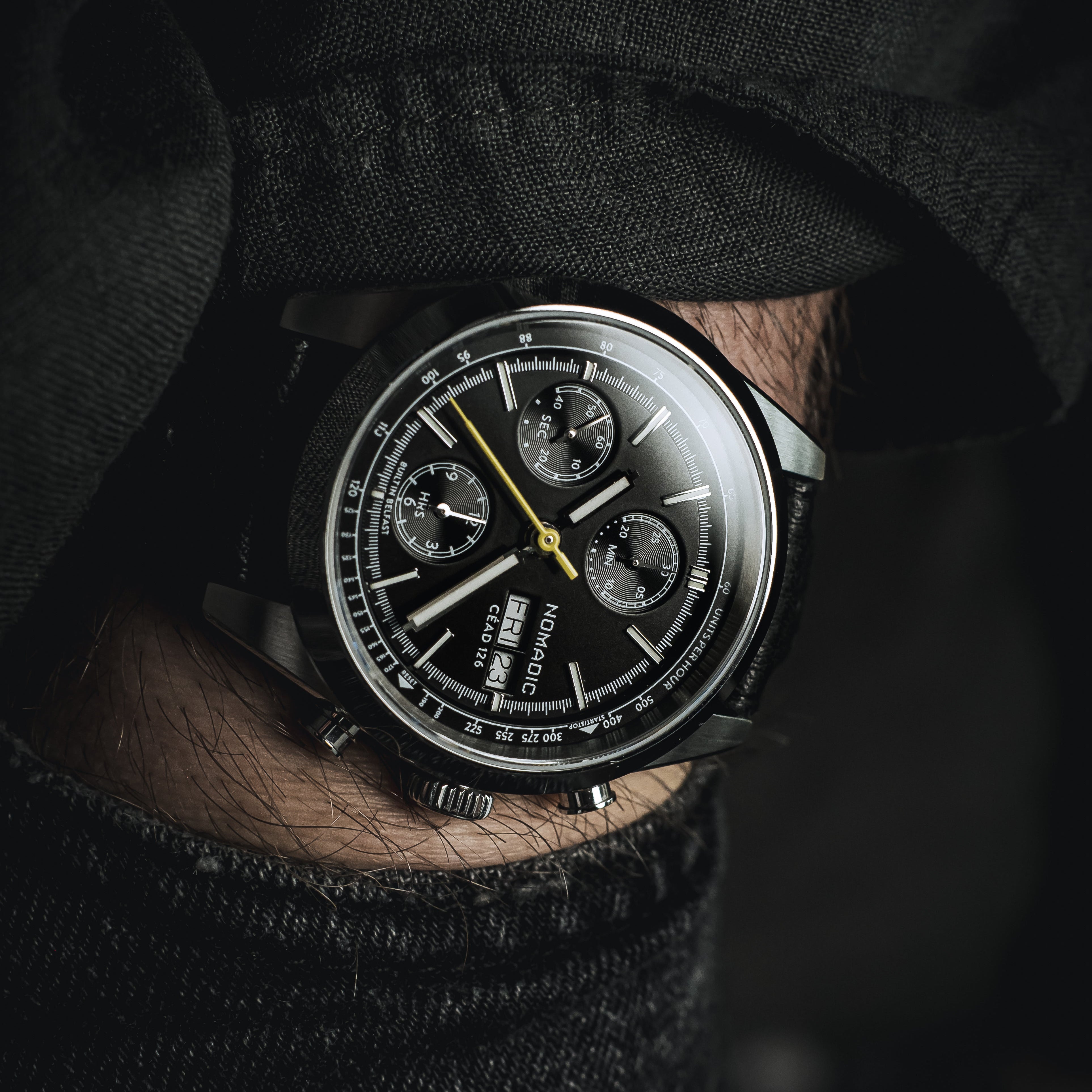 Céad 126 - Pitch Black - Chronograph