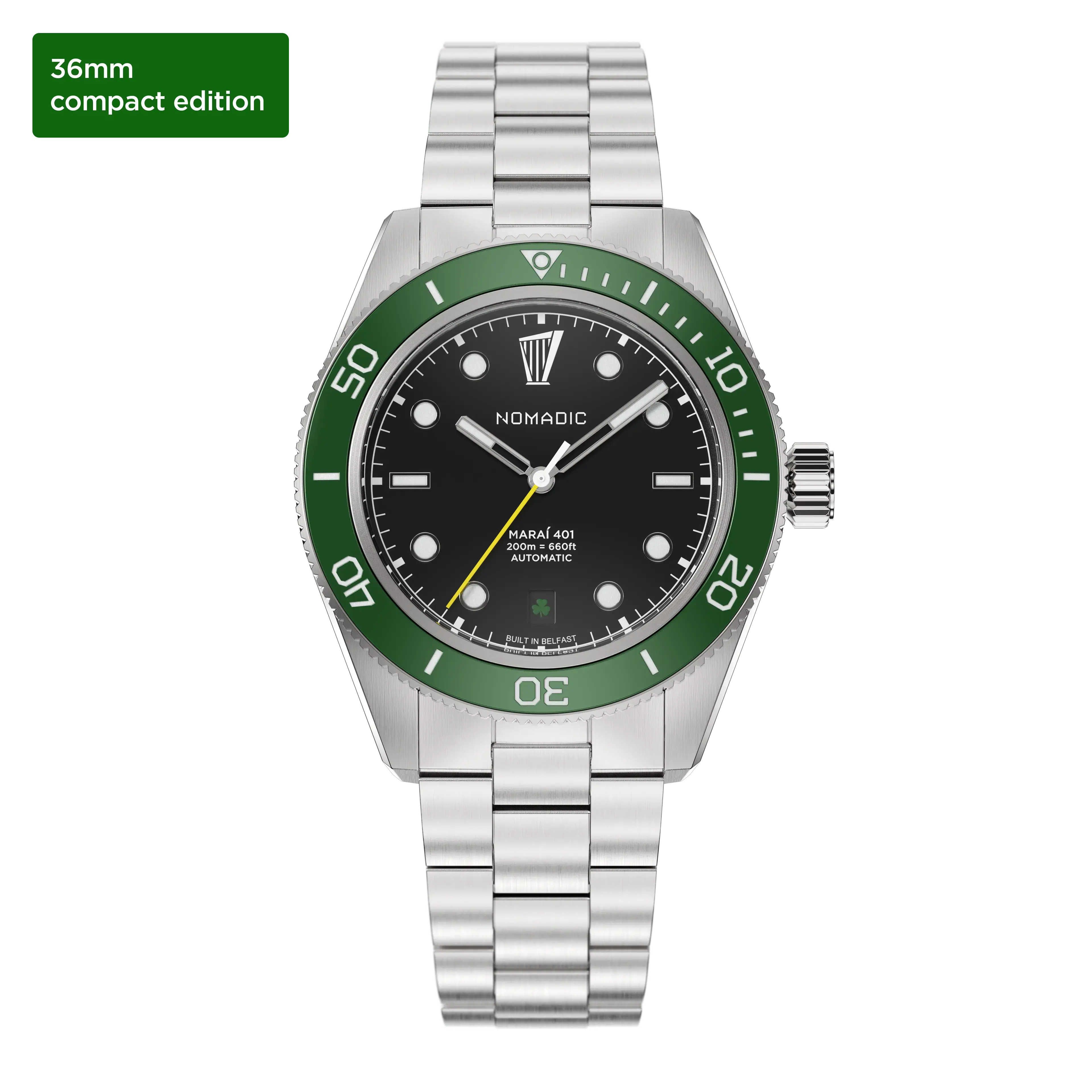 (36mm) Maraí 401 Compact - Black Shamrock Limited Edition