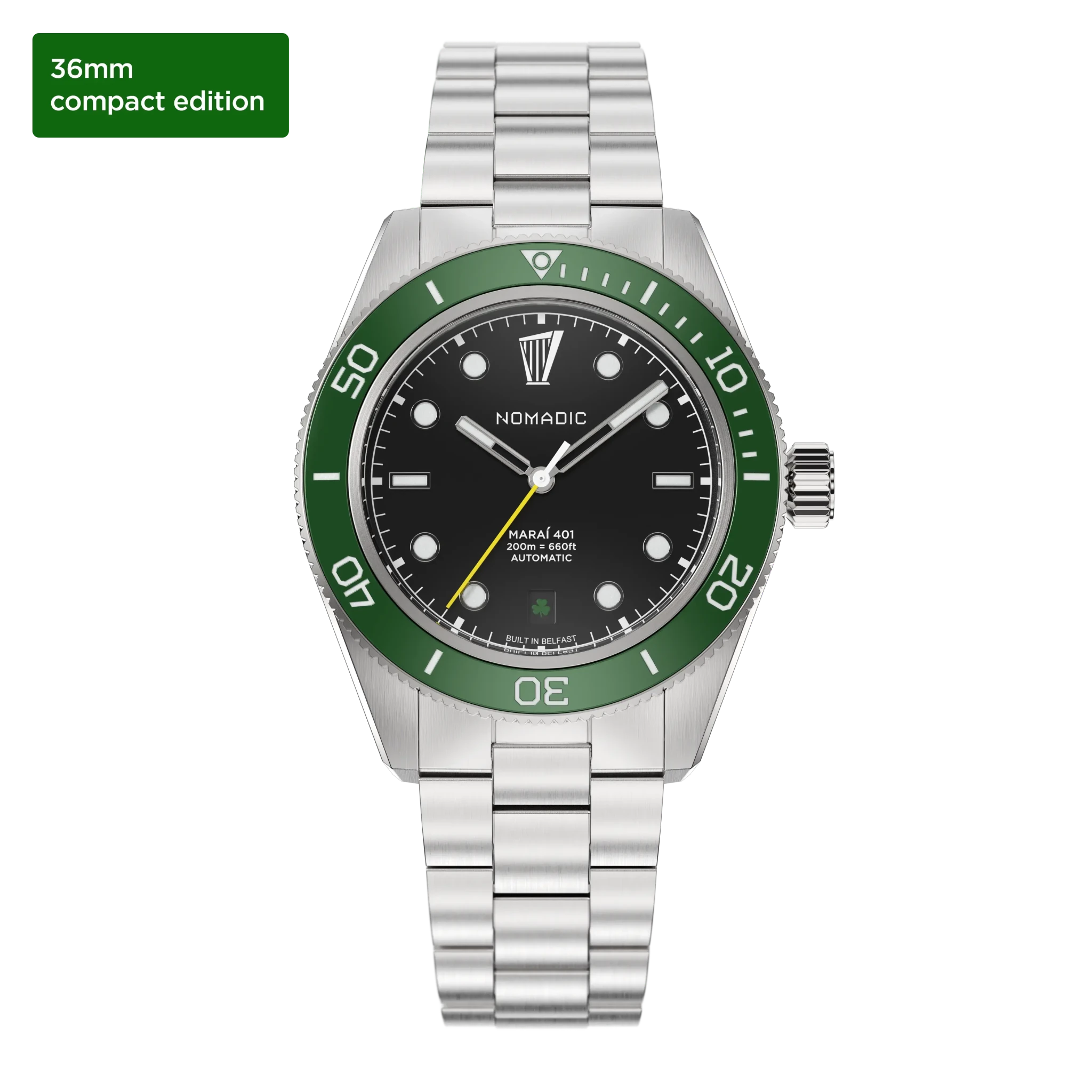 (36mm) Maraí 401 Compact - Black Shamrock Limited Edition