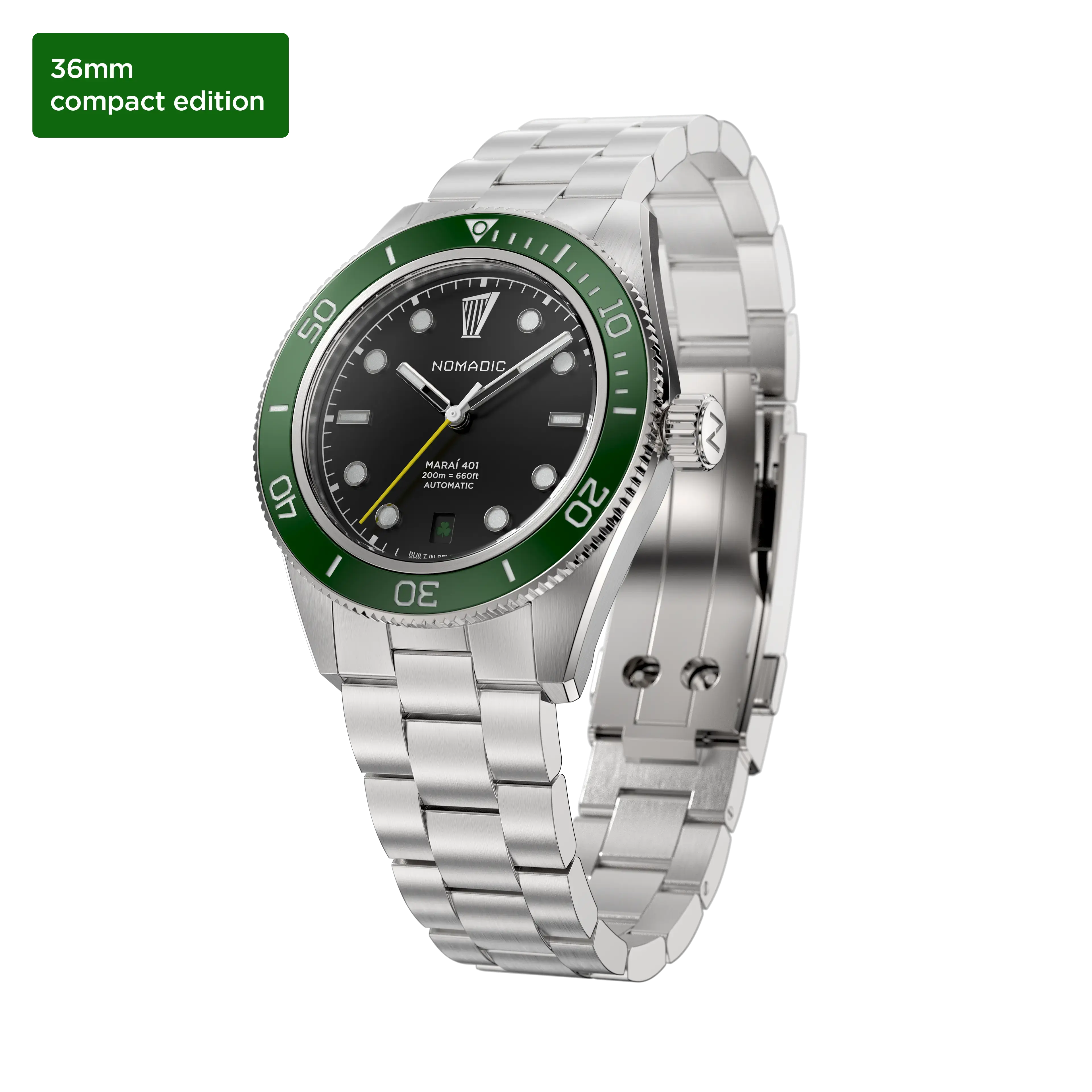 (36mm) Maraí 401 Compact - Black Shamrock Limited Edition