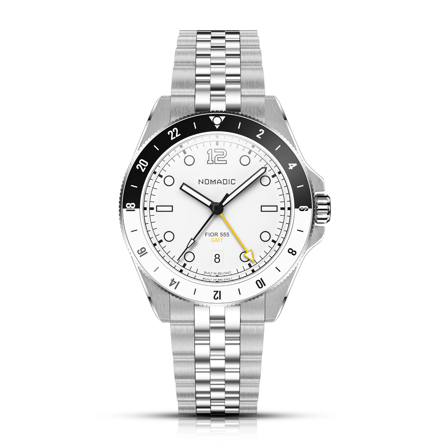 Fíor 555 - GMT Watch (41mm) - Navigator White
