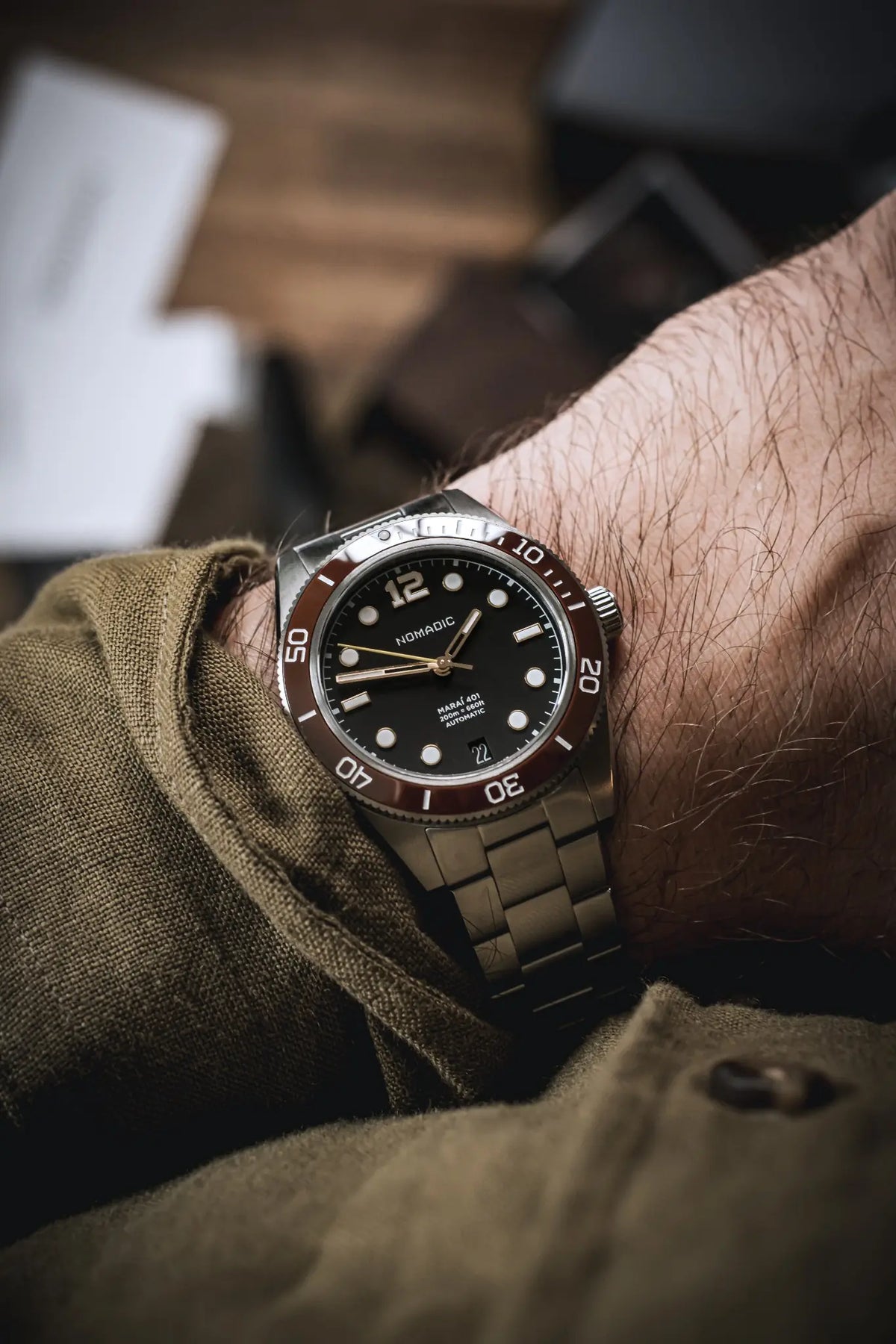 Crimson Dawn - Maraí 401 Compact - 36mm Dive Watch (2026 Edition)