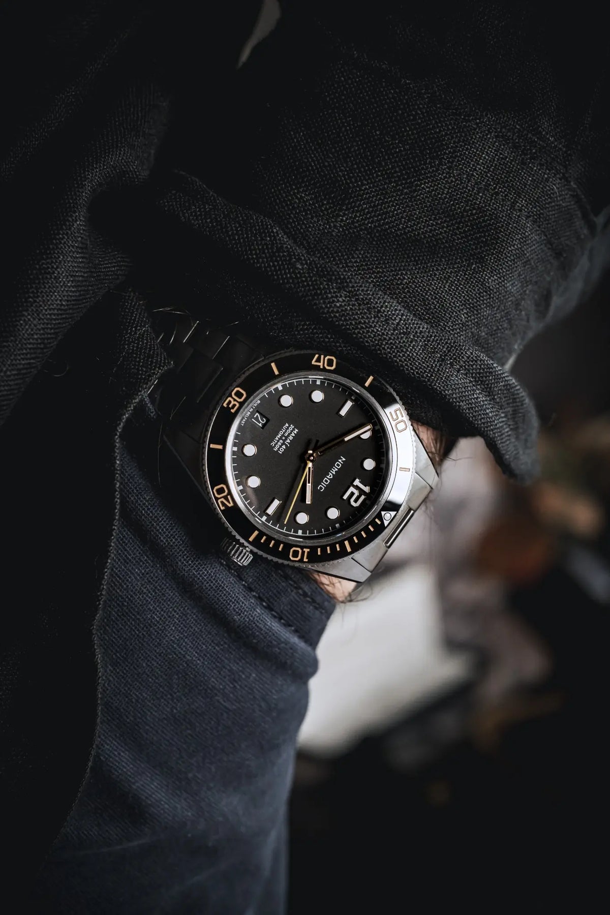 Classic Black and Gold - Maraí 401 Compact - 36mm Dive Watch (2026 Edition)