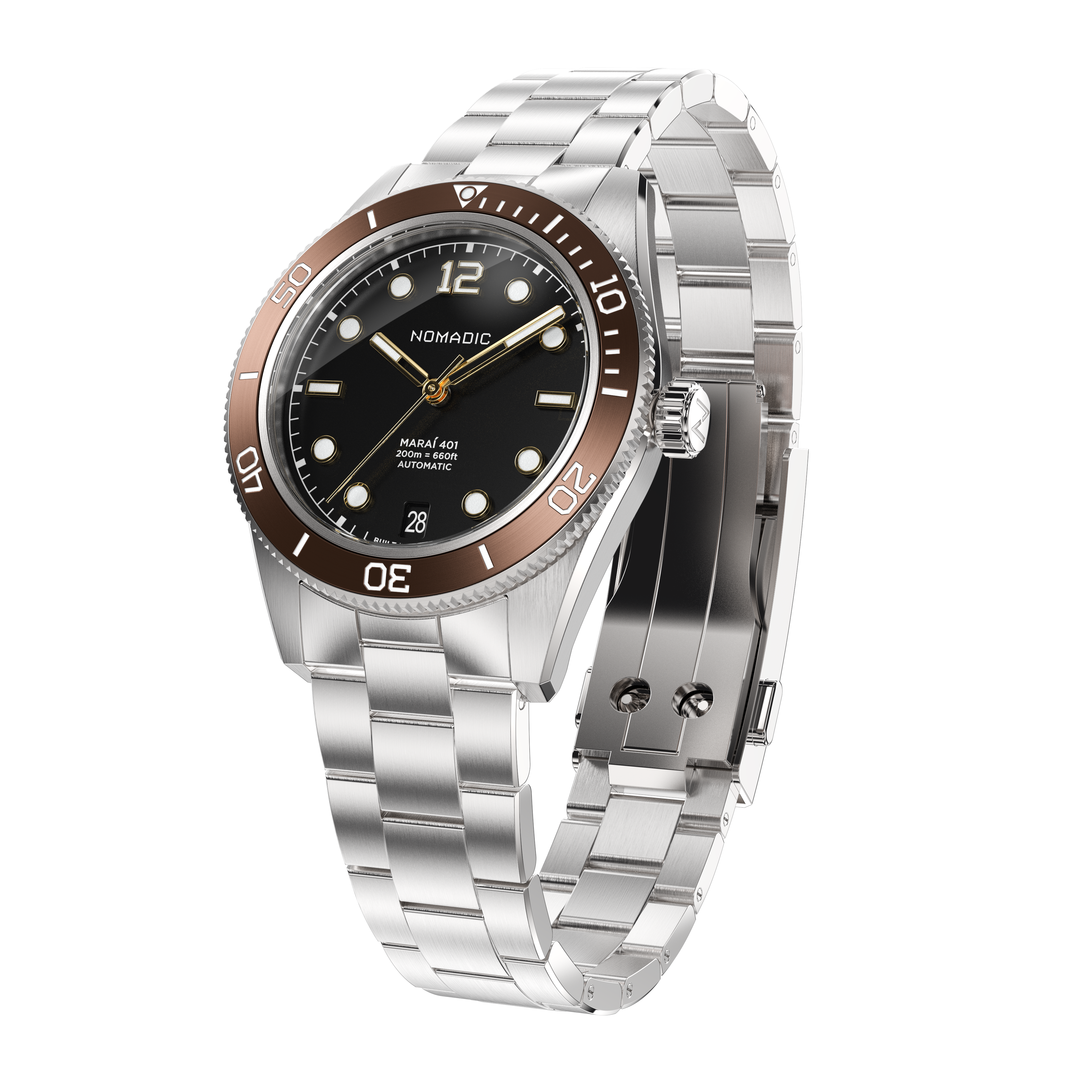 Crimson Dawn - Maraí 401 Compact - 36mm Dive Watch (2026 Edition)