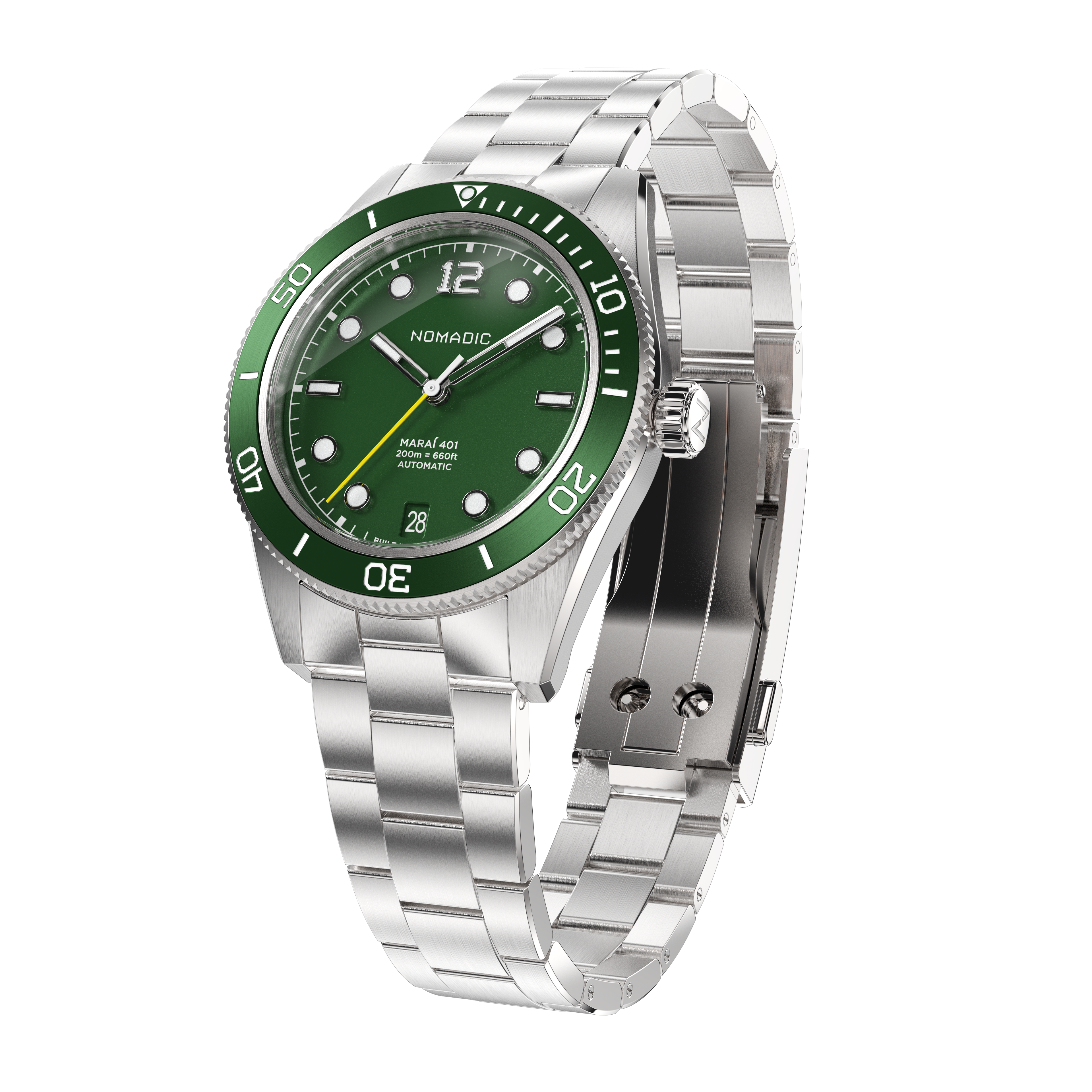 Emerald Abyss - Maraí 401 Compact - 36mm Dive Watch (2026 Edition)