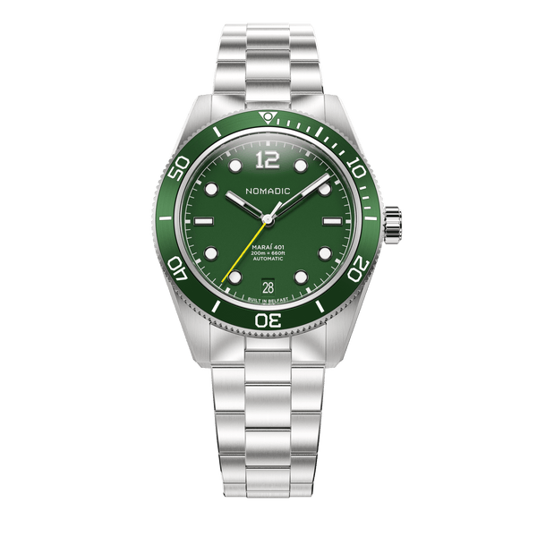 Emerald Abyss - Maraí 401 Compact - 36mm Dive Watch (2026 Edition