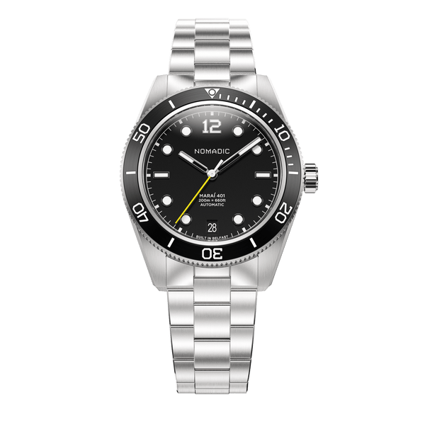 Pitch Black - Maraí 401 Compact - 36mm Dive Watch (2026 Edition