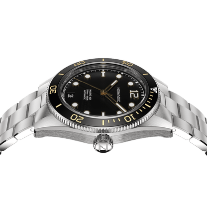 Classic Black and Gold - Maraí 401 Compact - 36mm Dive Watch (2026 Edition)