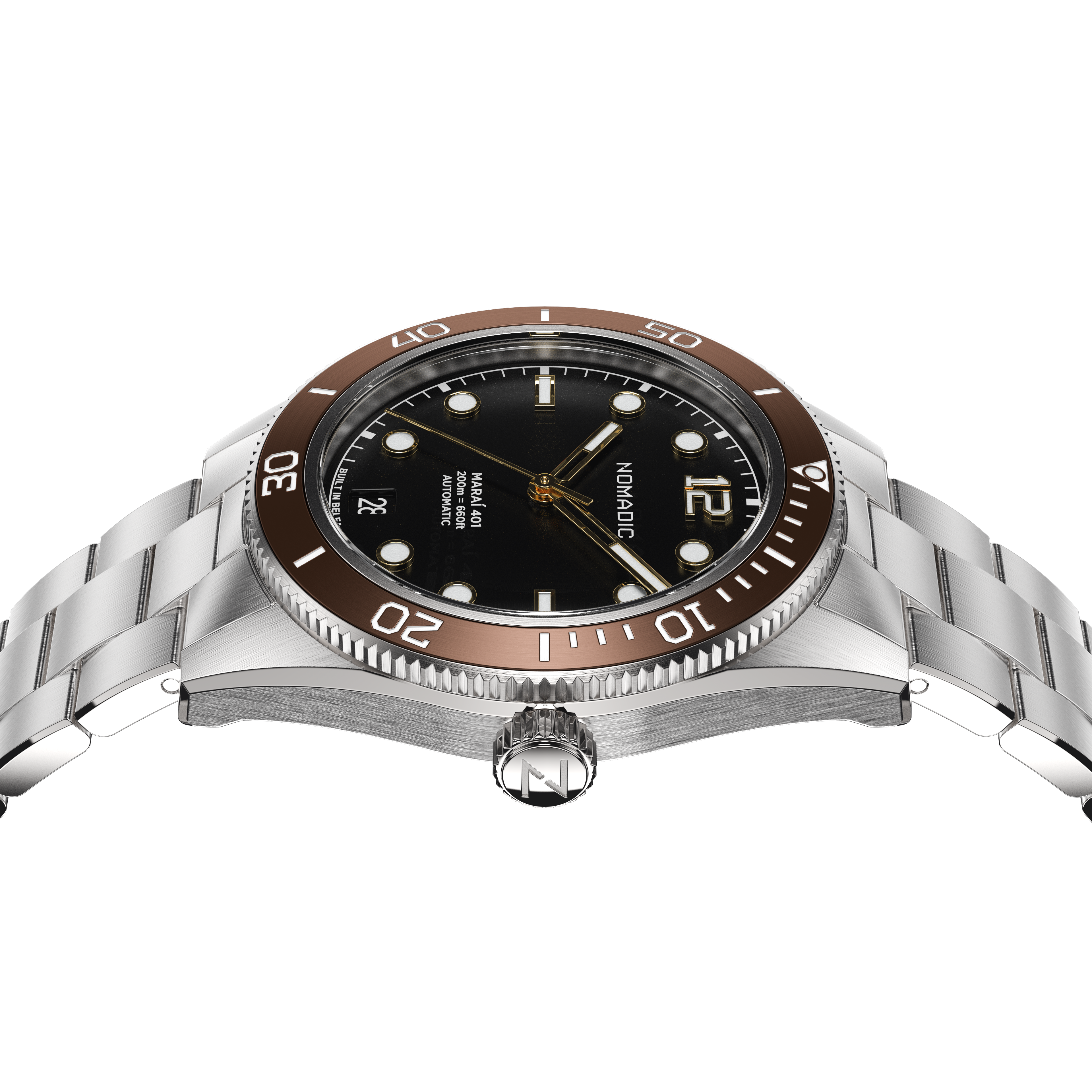 Crimson Dawn - Maraí 401 Compact - 36mm Dive Watch (2026 Edition)