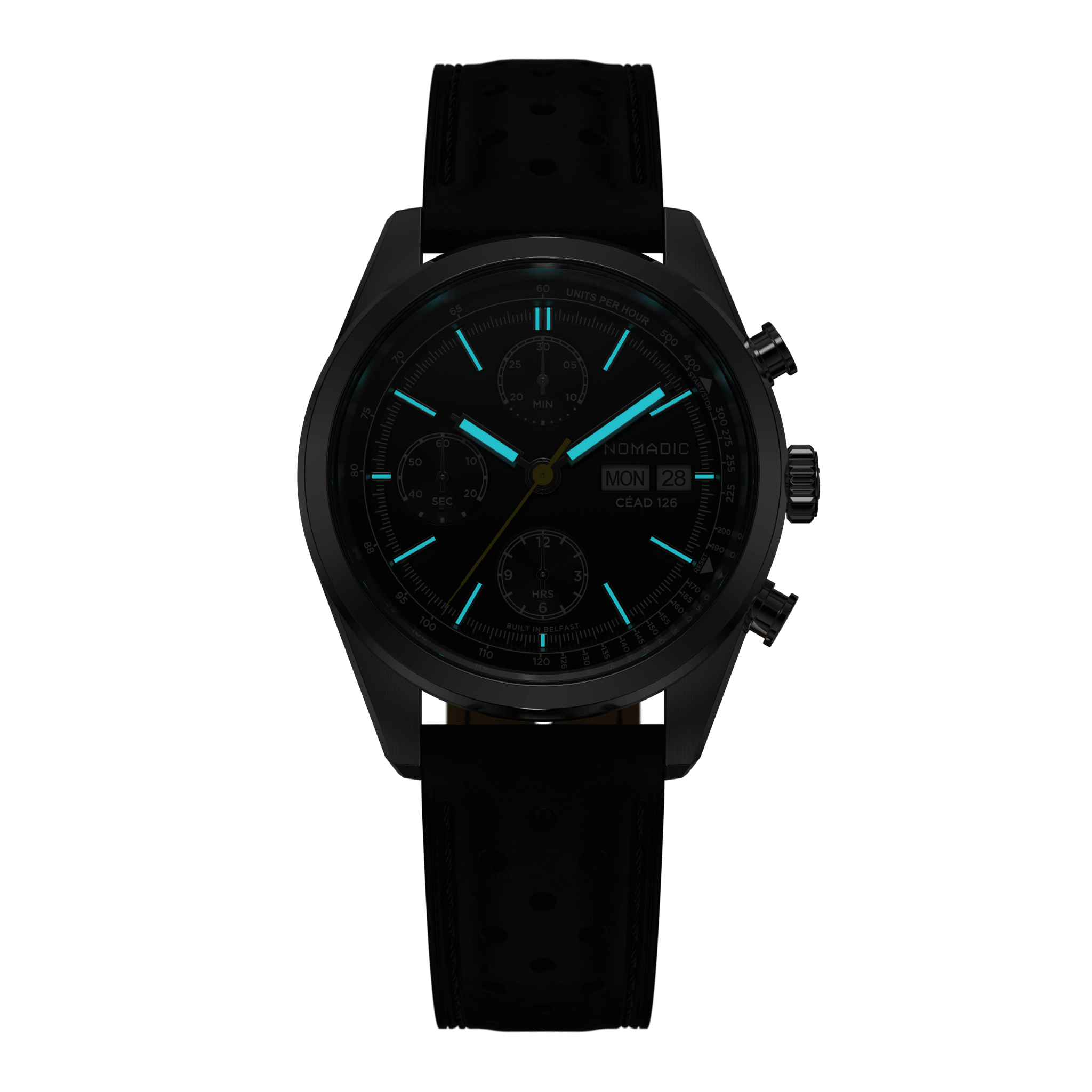 Céad 126 - Pitch Black - Chronograph