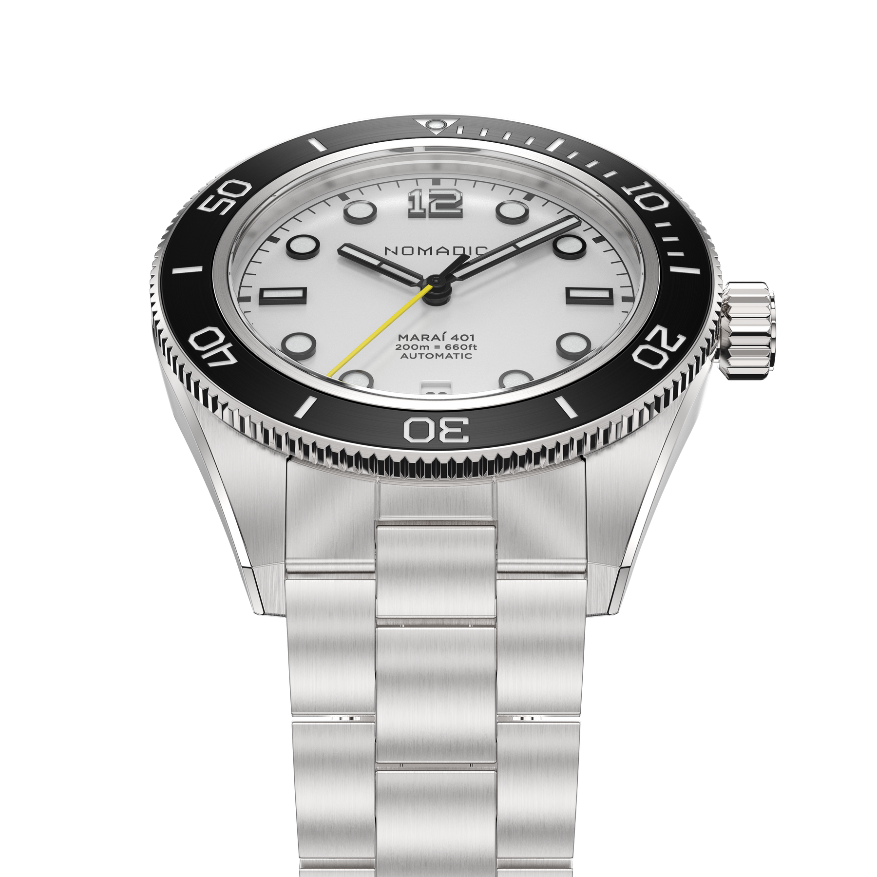 Navigator White - Maraí 401 - 40mm Dive Watch (2026 Edition)
