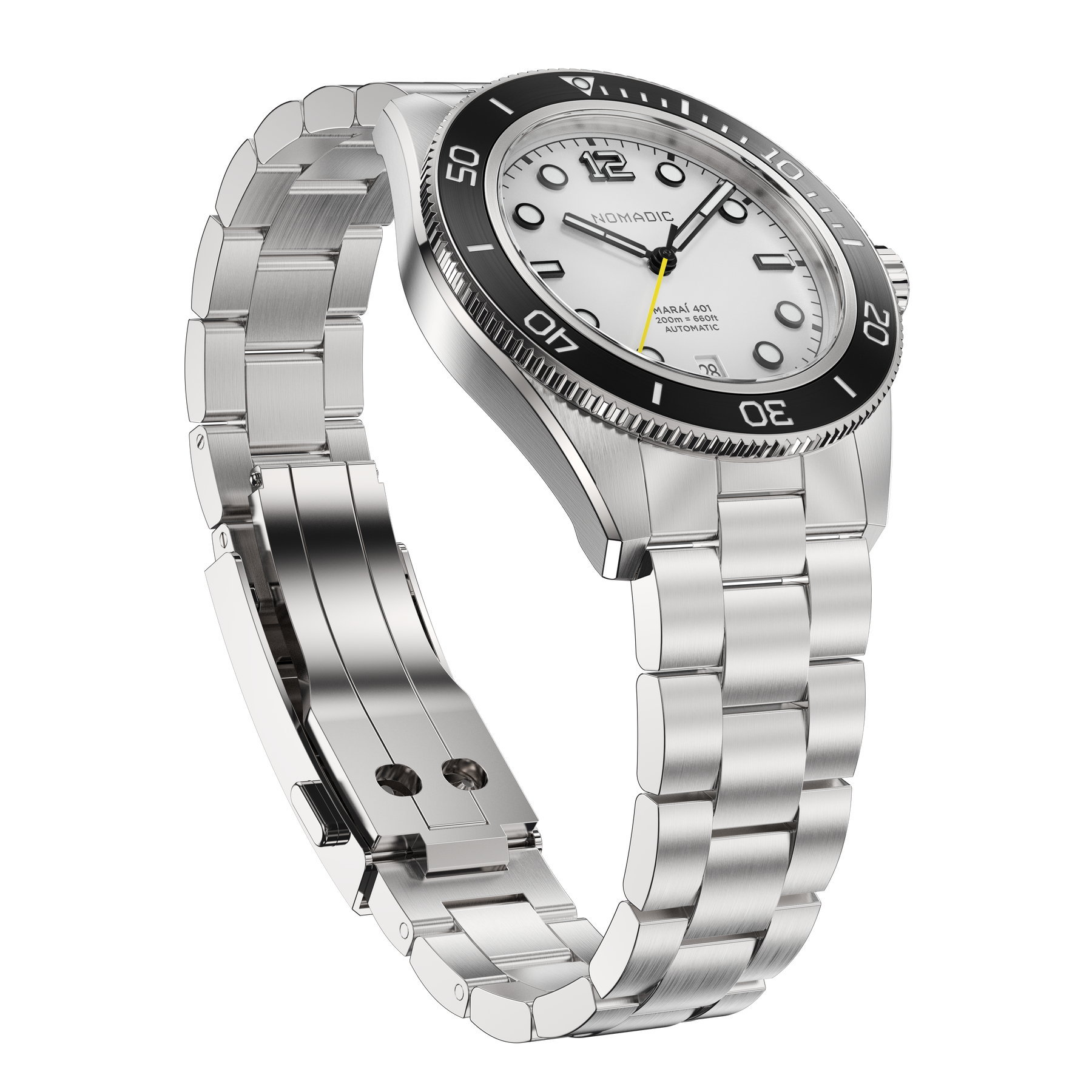 Navigator White - Maraí 401 - 40mm Dive Watch (2026 Edition)