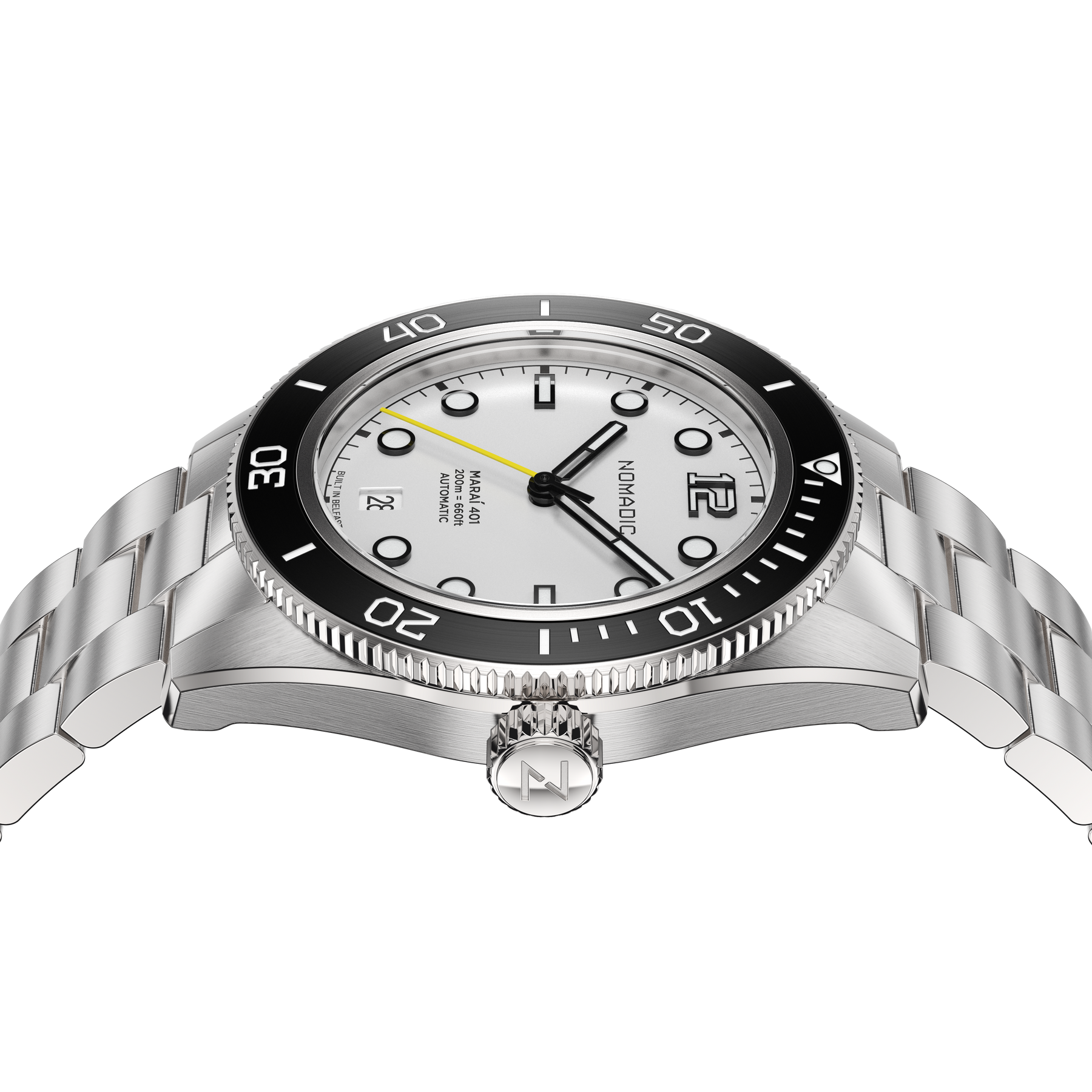 Navigator White - Maraí 401 - 40mm Dive Watch (2026 Edition)