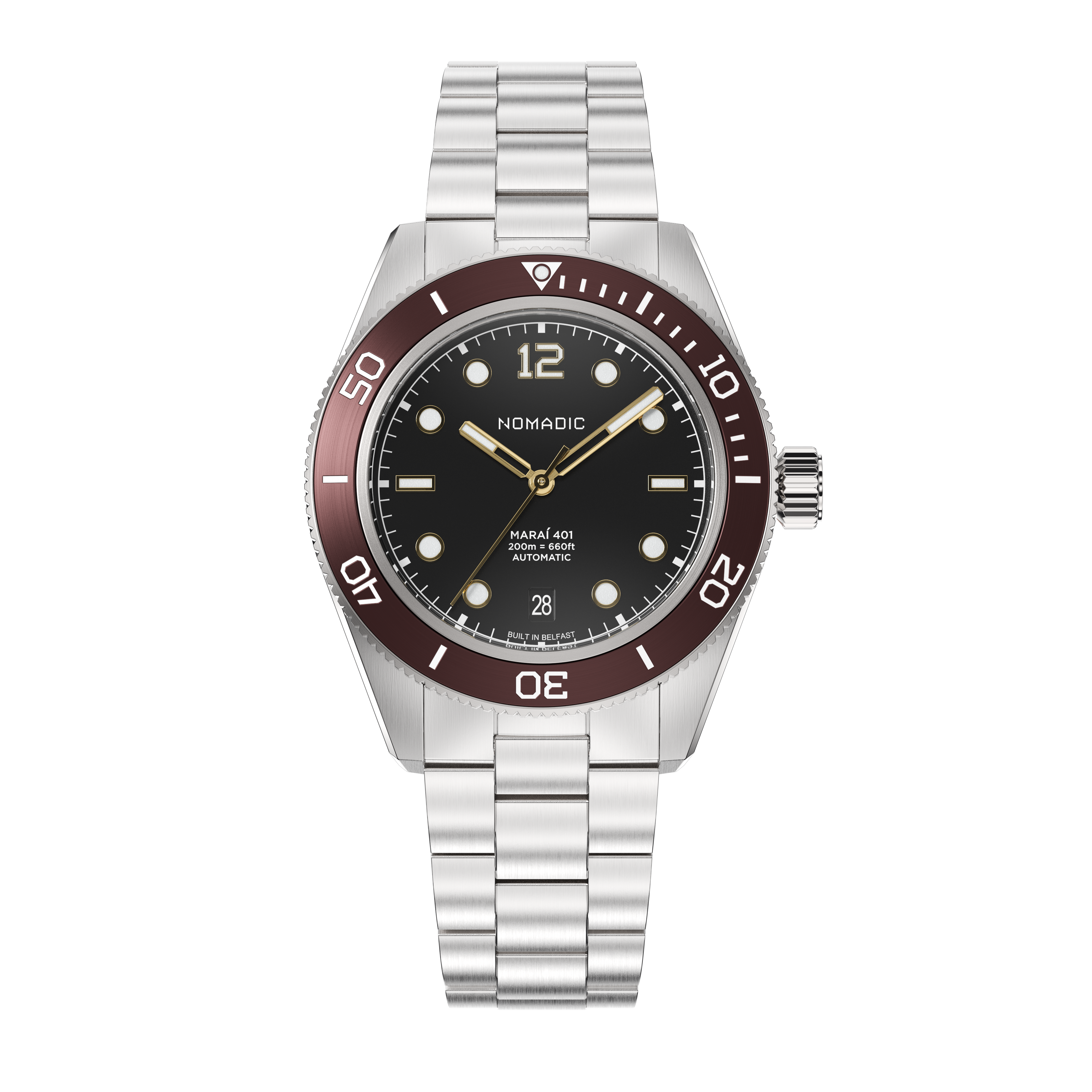 Crimson Dawn - Maraí 401 - 40mm Dive Watch (2026 Edition)