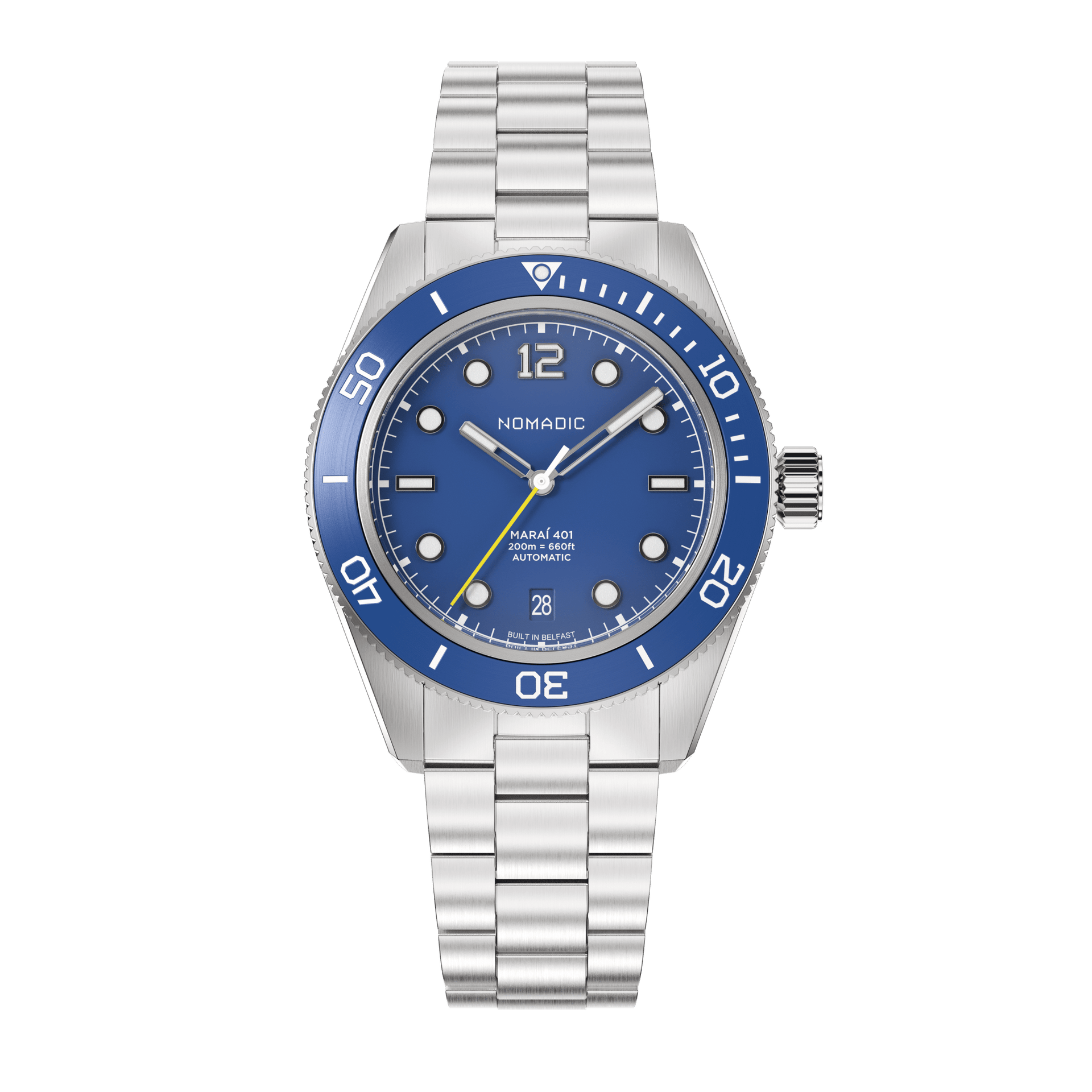 Deep Ocean Blue - Maraí 401 - 40mm Dive Watch (2026 Edition) – Nomadic