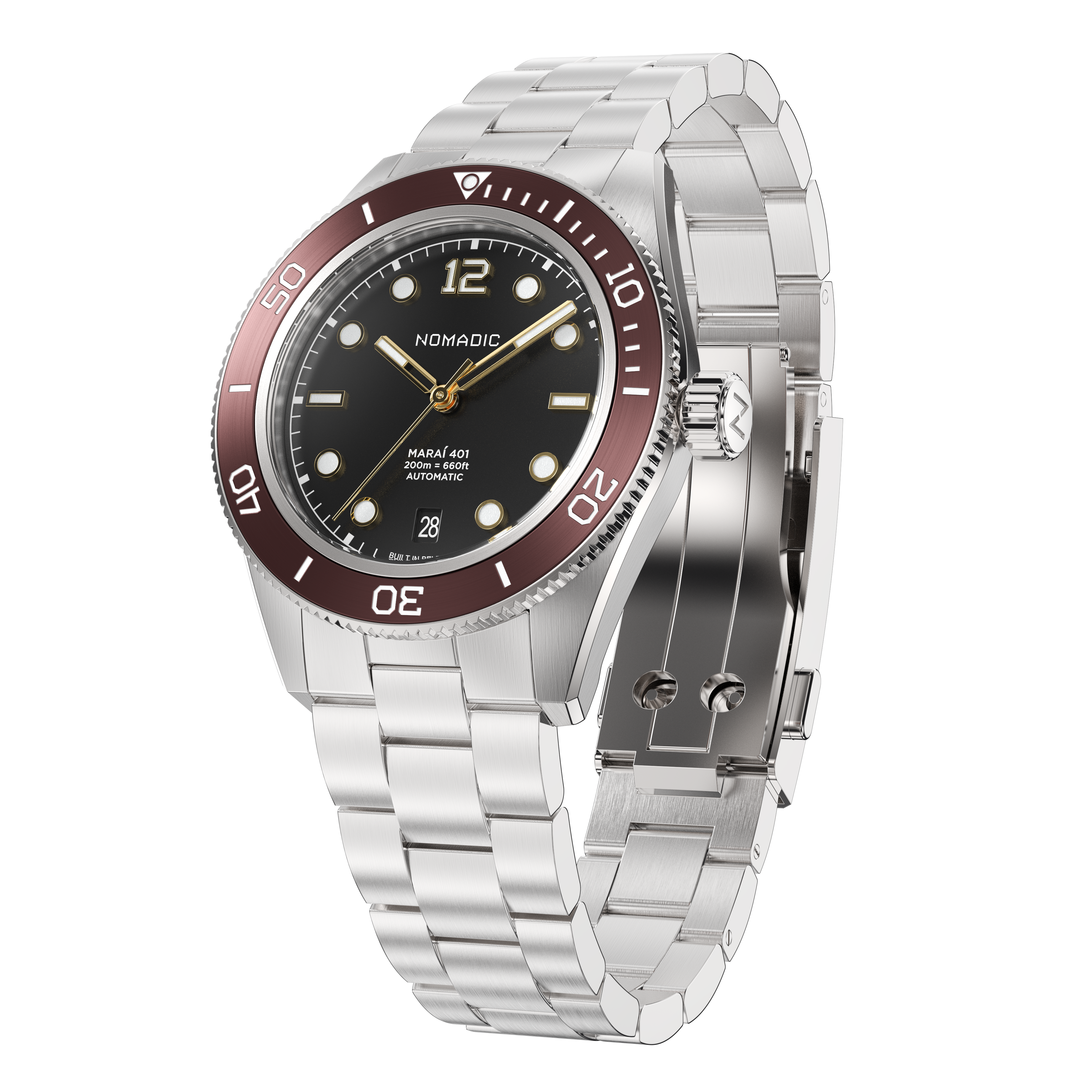 Crimson Dawn - Maraí 401 - 40mm Dive Watch (2026 Edition)