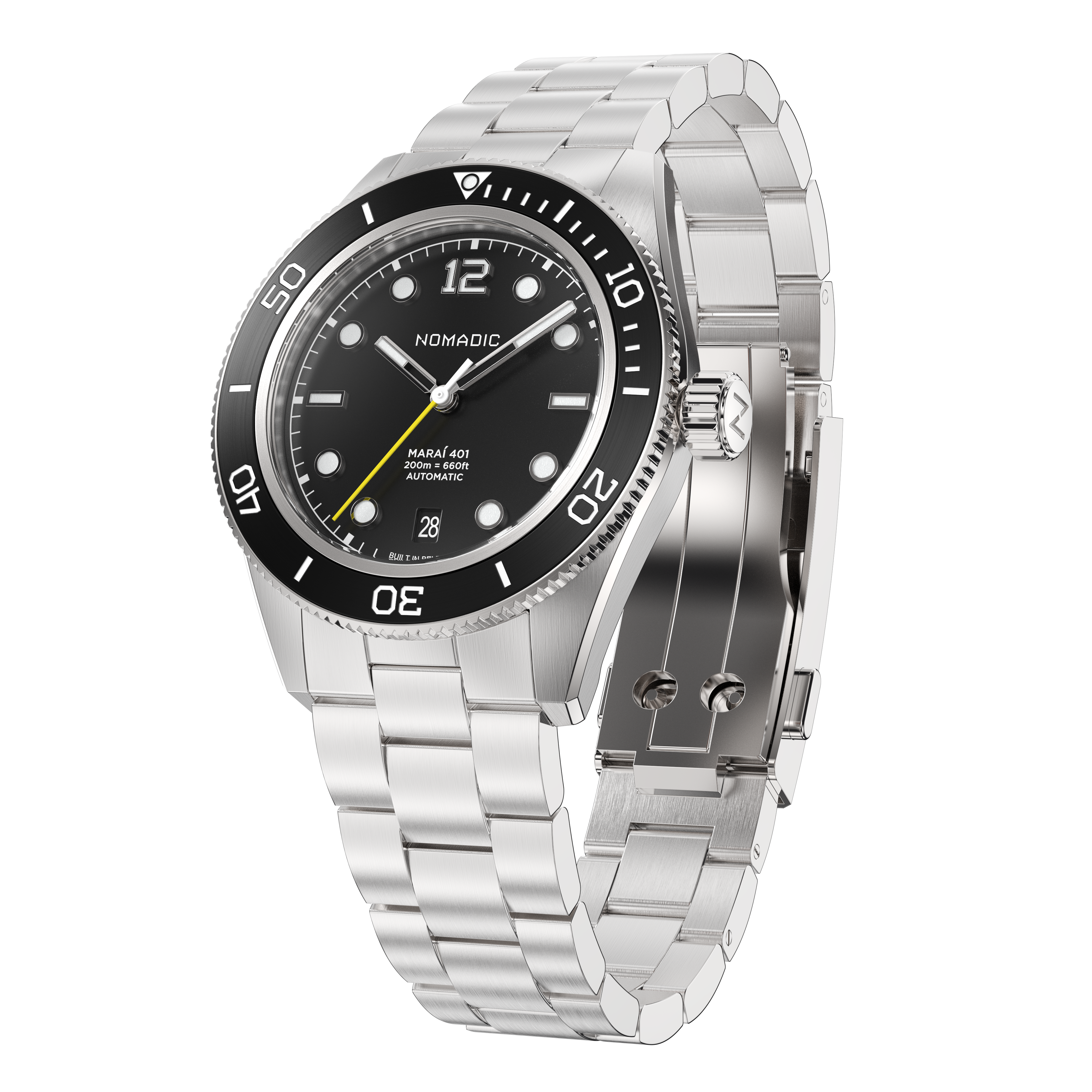 Pitch Black - Maraí 401 Compact - 36mm Dive Watch (2026 Edition)