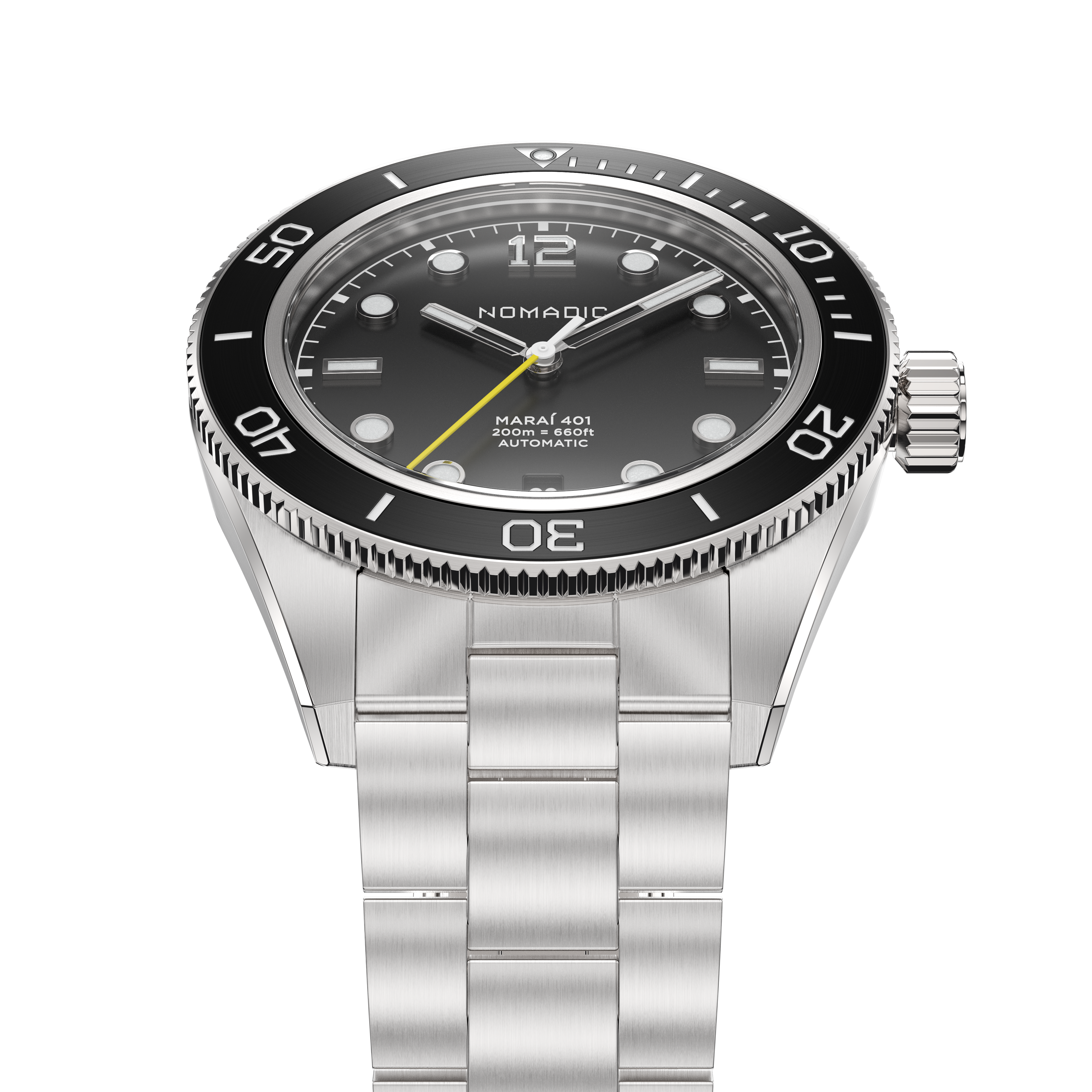 Pitch Black - Maraí 401 Compact - 36mm Dive Watch (2026 Edition)