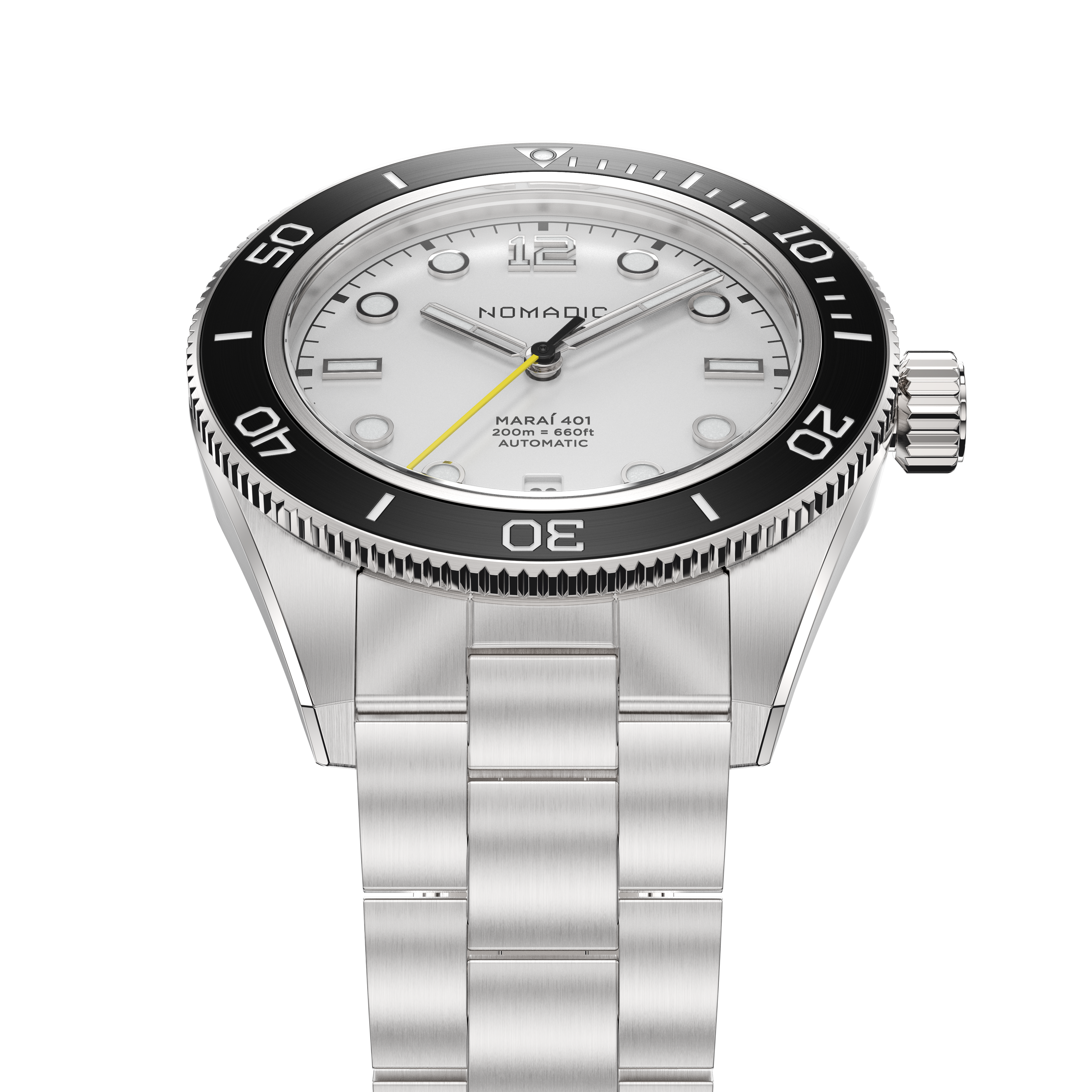 Navigator White - Maraí 401 - 40mm Dive Watch (2026 Edition)