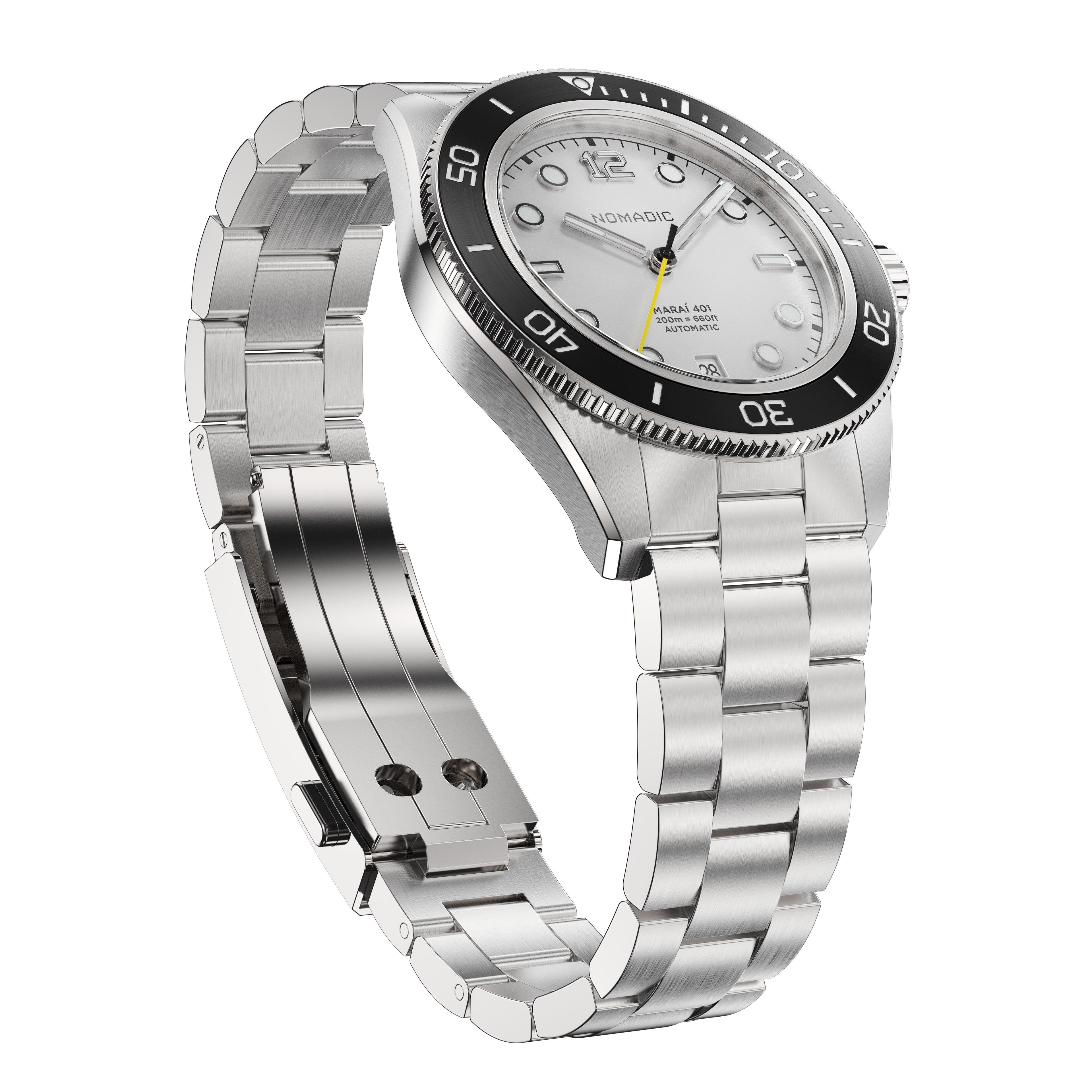 Navigator White - Maraí 401 - 40mm Dive Watch (2026 Edition)
