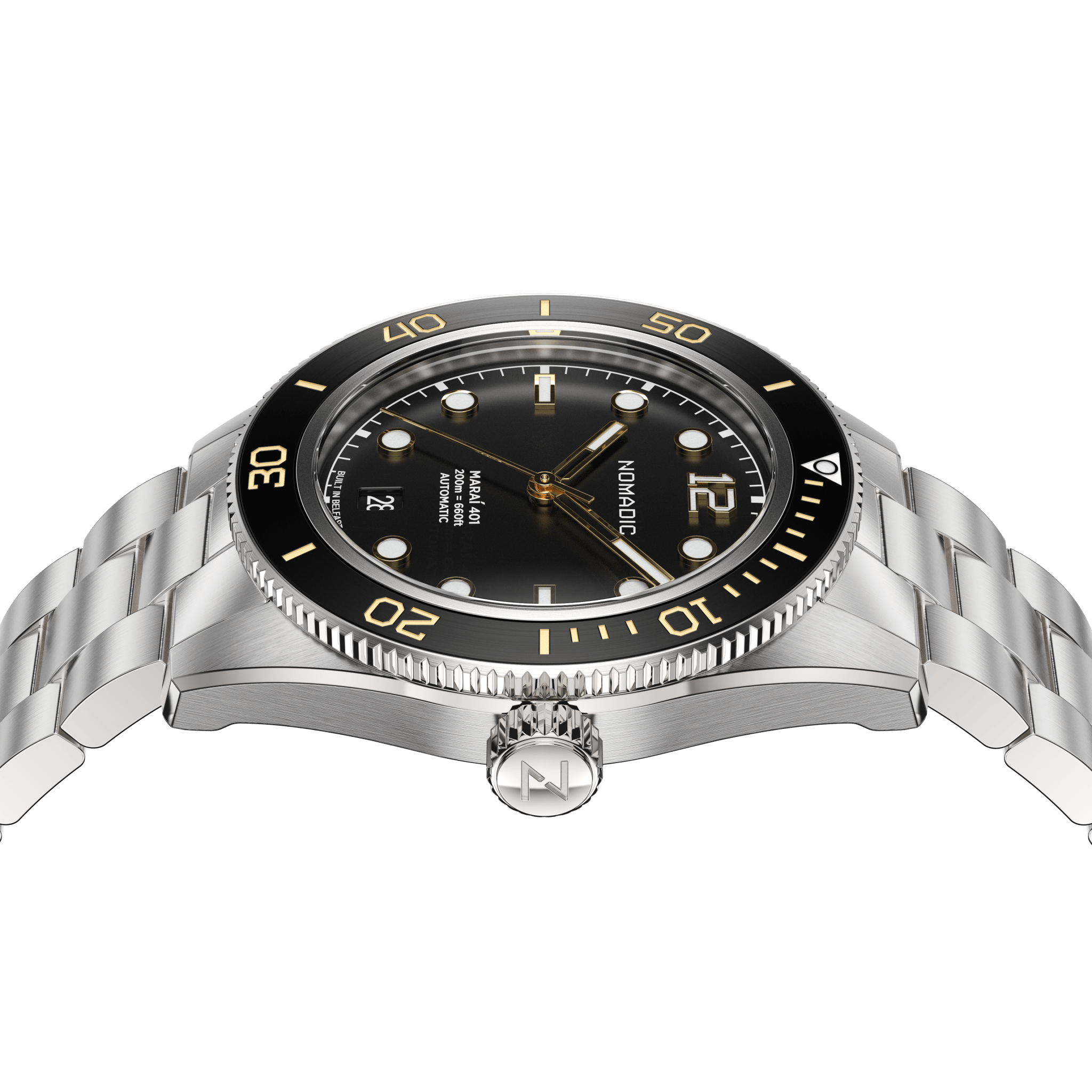 Classic Black and Gold - Maraí 401 - 40mm Dive Watch (2026 Edition)