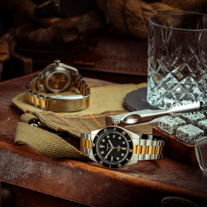 Pitch Black - Maraí 401 Prestige - 18K Gold Dive Watch