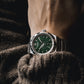Cíor 928 - Emerald Abyss with Diamonds - Luxury Sports Watch (36mm)