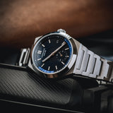 Cíor 928 - Navy and Gold - Luxury Sports Watch (36mm)