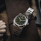 Cíor 928 - Emerald Abyss with Diamonds - Luxury Sports Watch (36mm)