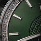 Cíor 928 - Emerald Abyss with Diamonds - Luxury Sports Watch (36mm)