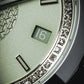 Cíor 928 - Mint Green with diamonds - Luxury Sports Watch (36mm)