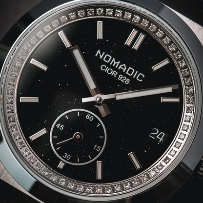 Cíor 928 - Luxury Sports Watch (36mm) - Starry Night with Diamonds