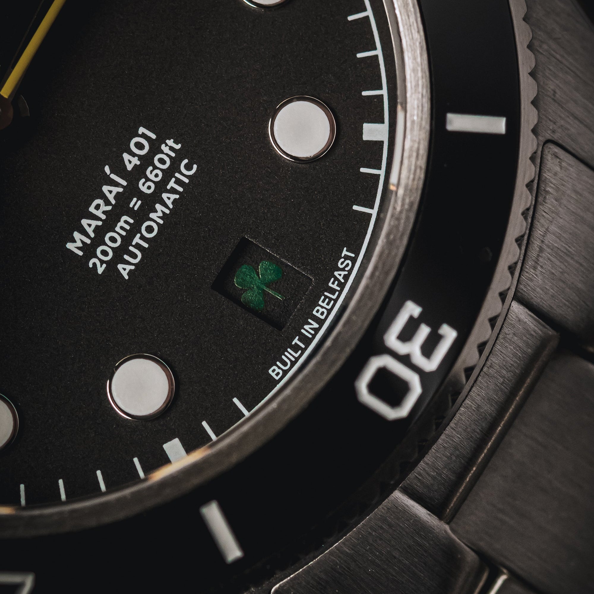 36mm) Maraí 401 Compact - Black Shamrock Limited Edition – Nomadic