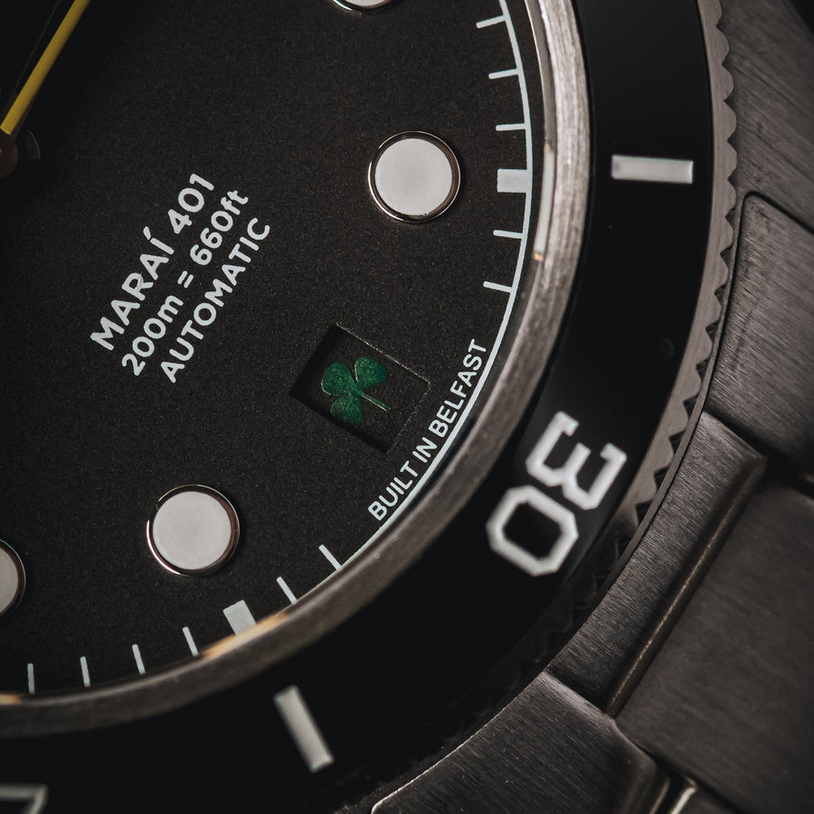 (36mm) Maraí 401 Compact - Black Shamrock Limited Edition